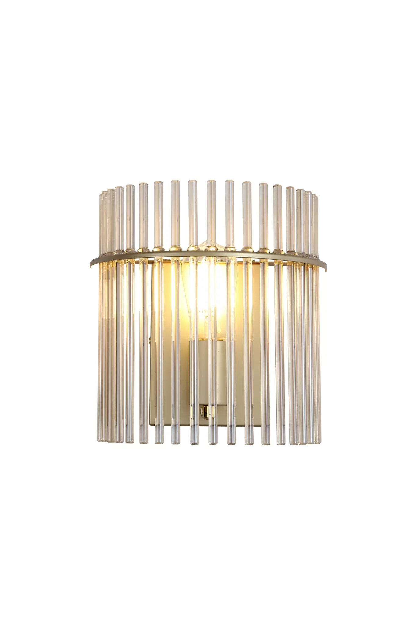 Swizzle 1Lt Wall Light, Matt Black/ Gold Finishes - Image 2