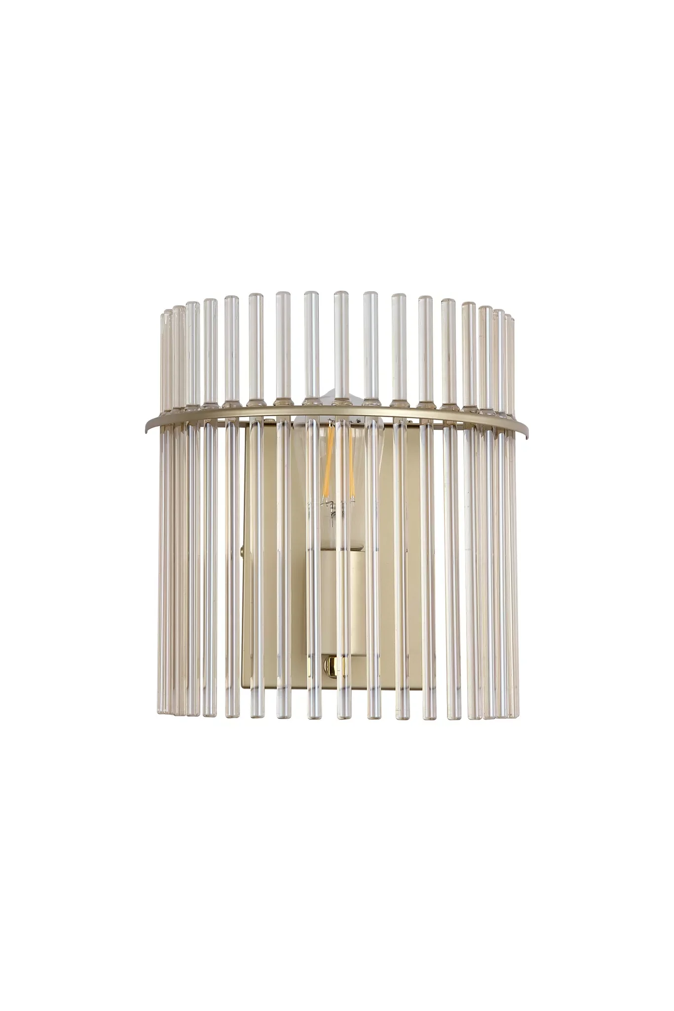 Swizzle 1Lt Wall Light, Matt Black/ Gold Finishes - Image 3