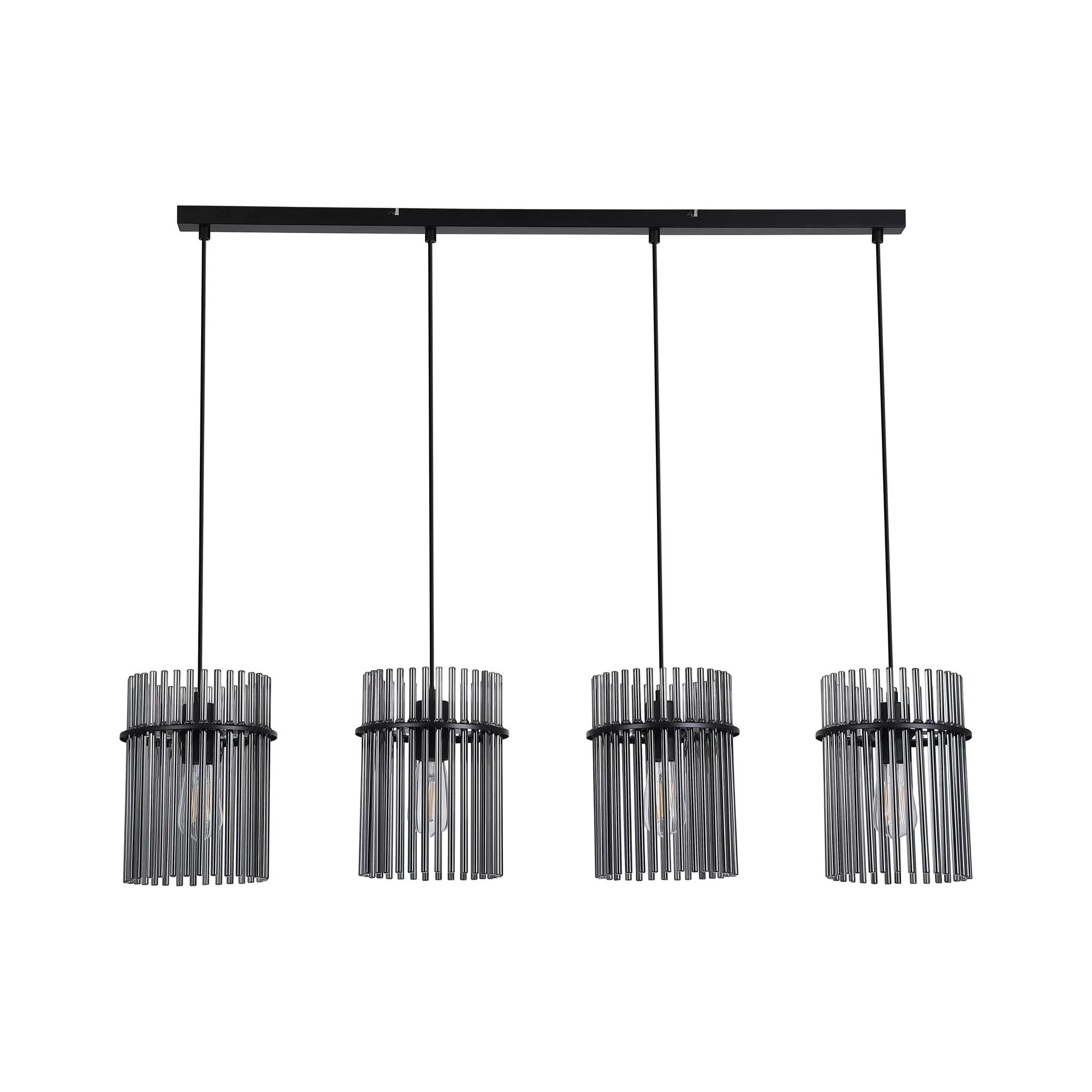 Swizzle 4Lt Bar Pendant- Matt Black/ Gold - Image 8