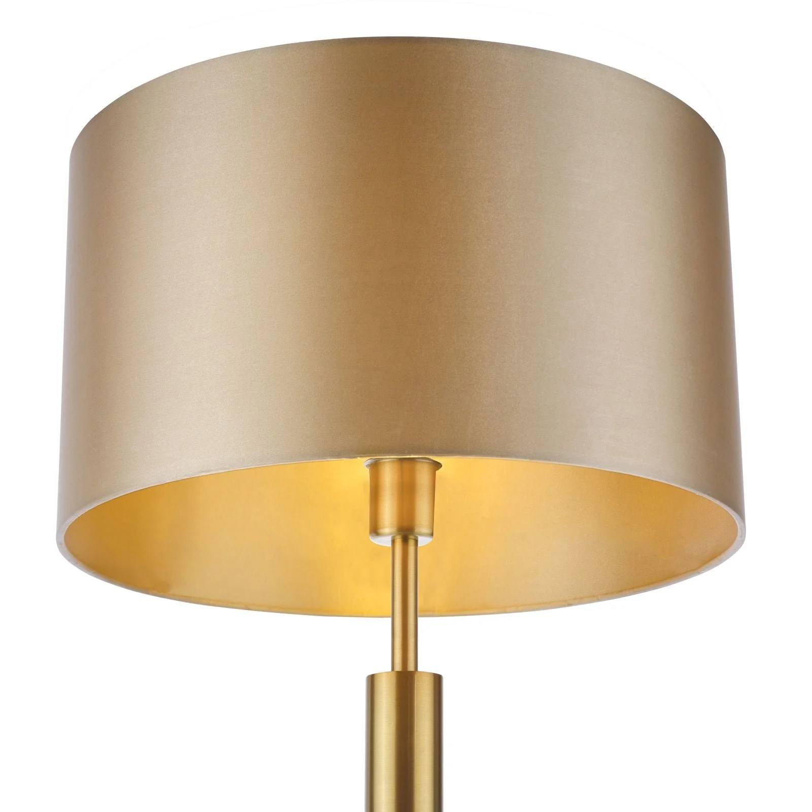 Sylvester Floor Lamp Antique Brass and Glass- Base Only - Image 3