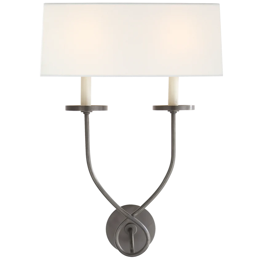 Symemetric Twist Double Sconce - Various Colours - Image 2