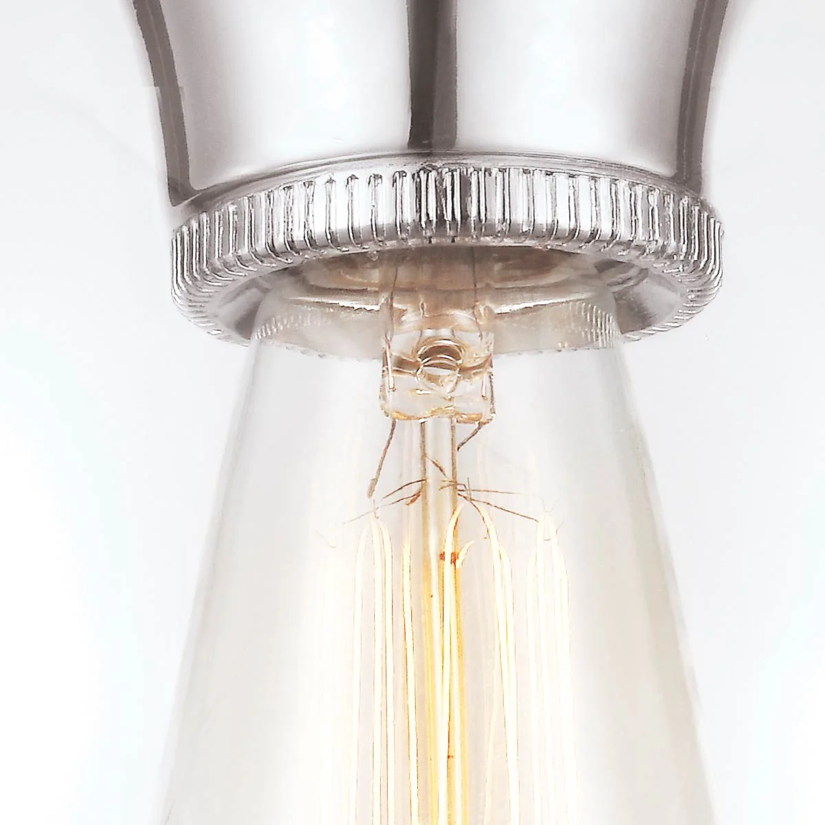 Tabby 1 Light Flush Light - Burnished Brass/Polished Nickel - Image 10