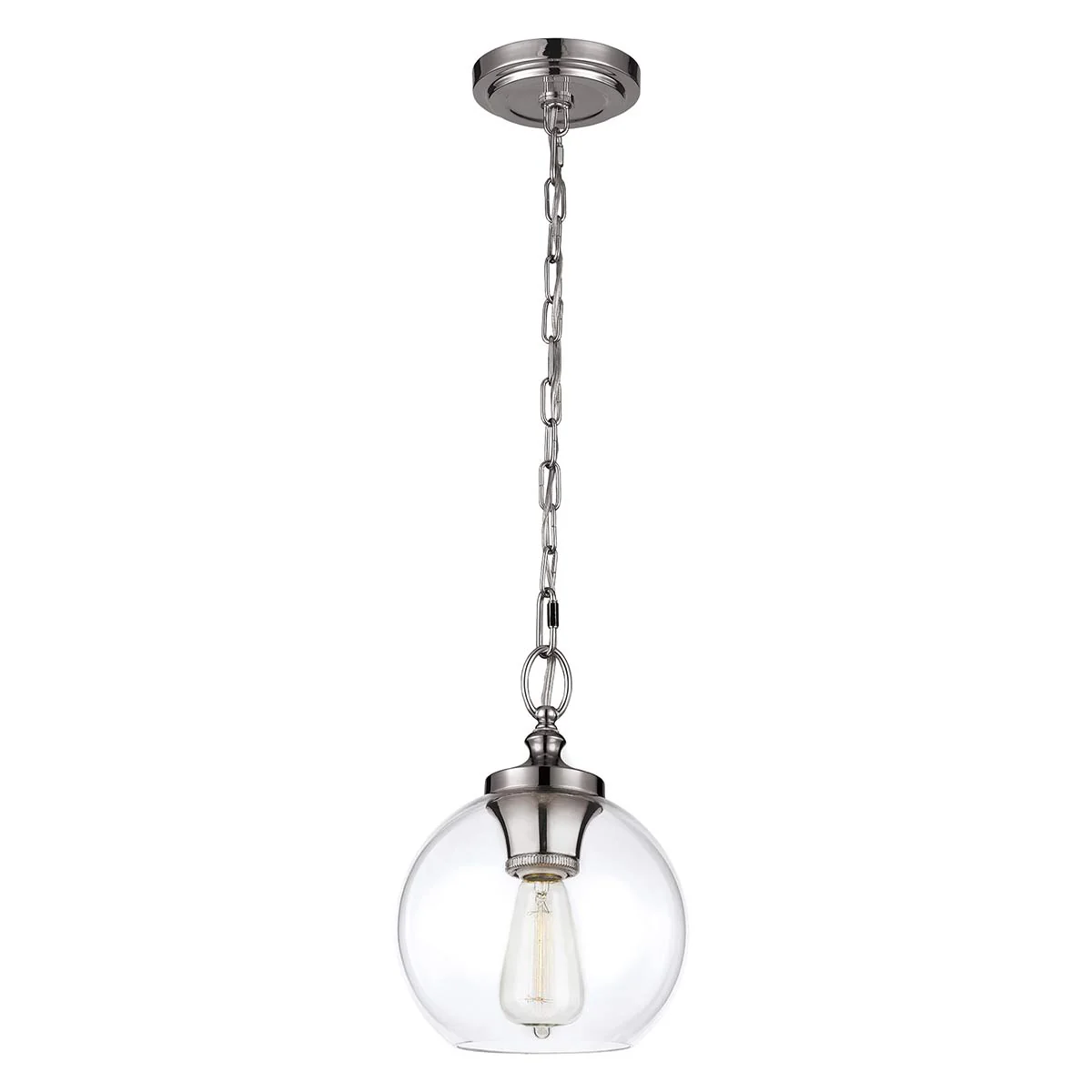 Tabby 1 Light Pendant - Various Size & Finish - Image 5