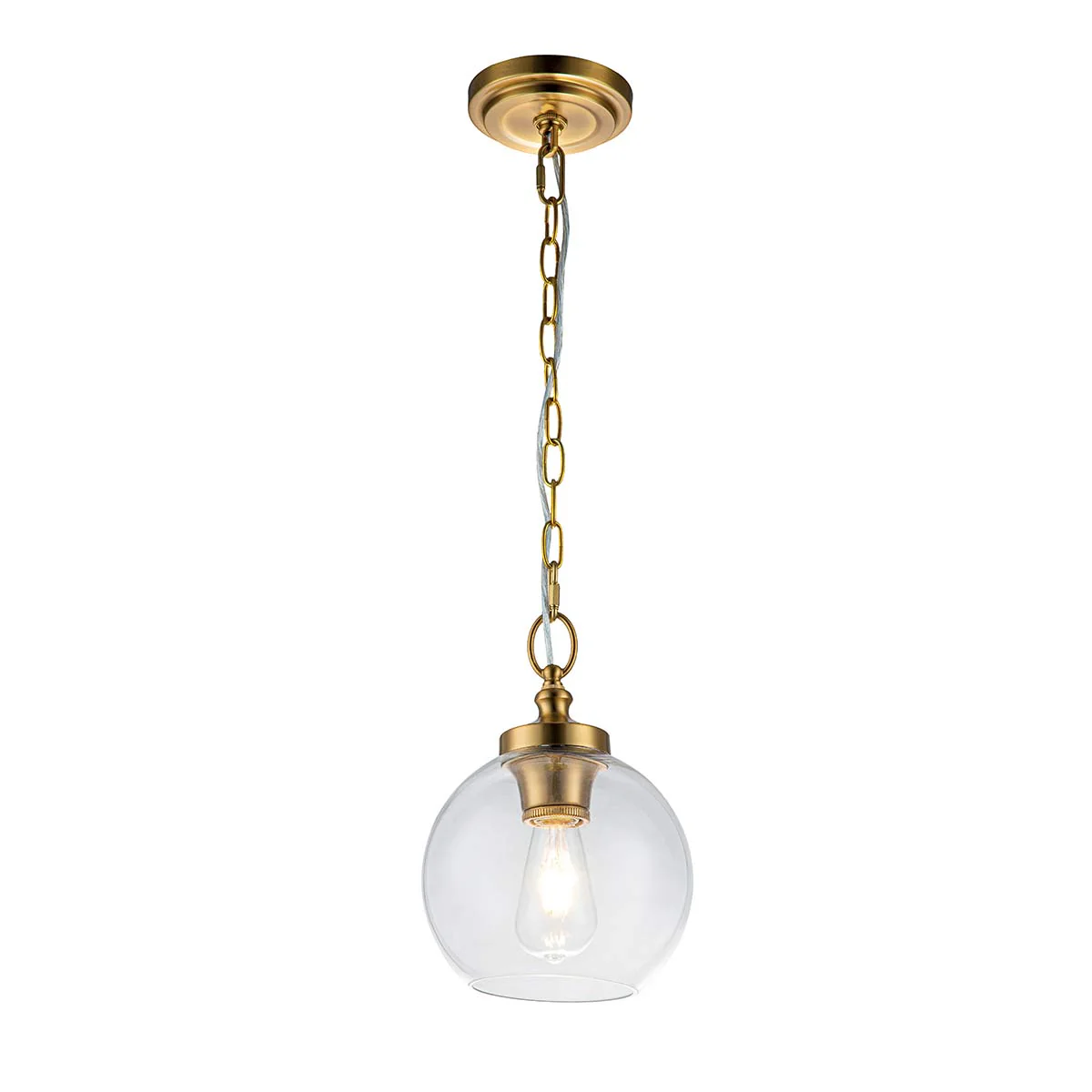Tabby 1 Light Pendant - Various Size & Finish - Image 6