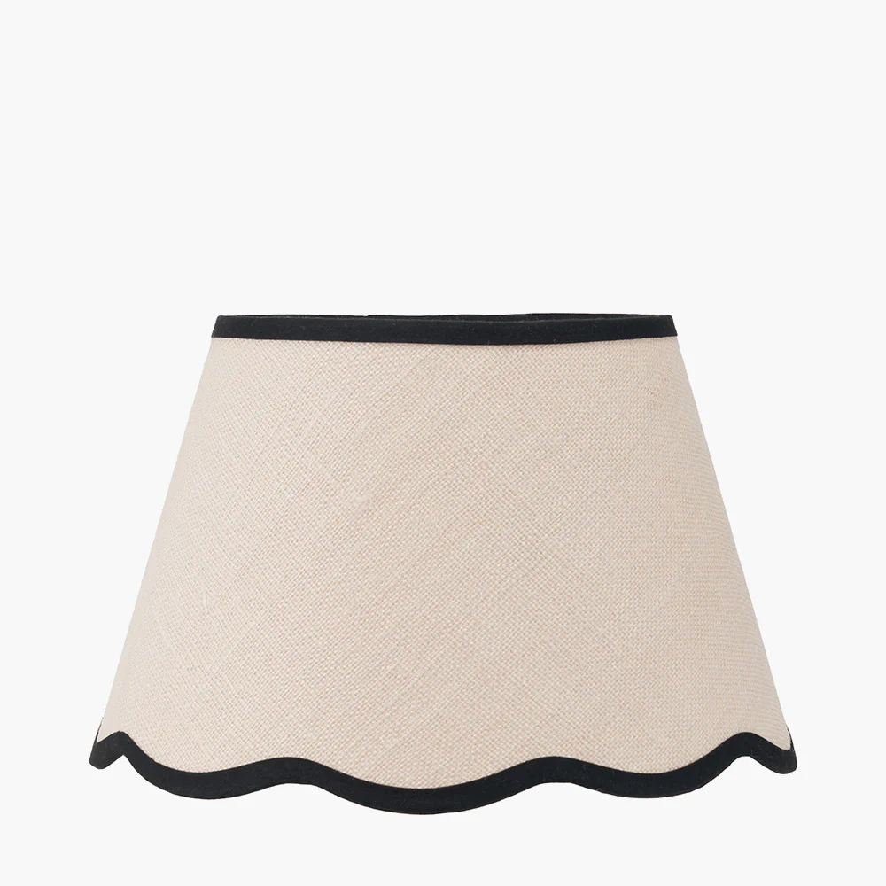Tabitha Cream Lampshade with Contrast Binding - Various Sizes - Image 2