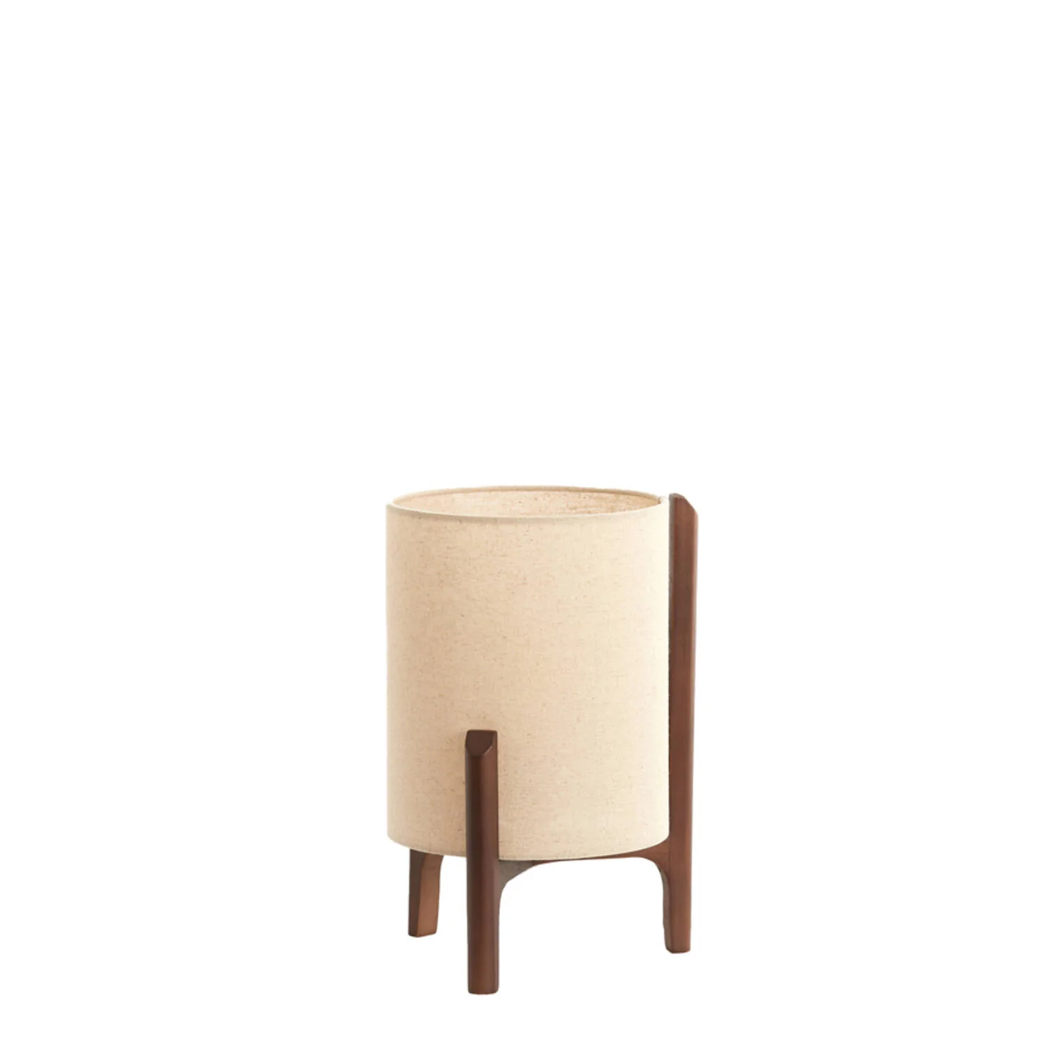 Litto Table Lamp- Dark Brown+Linen Natural - Image 3