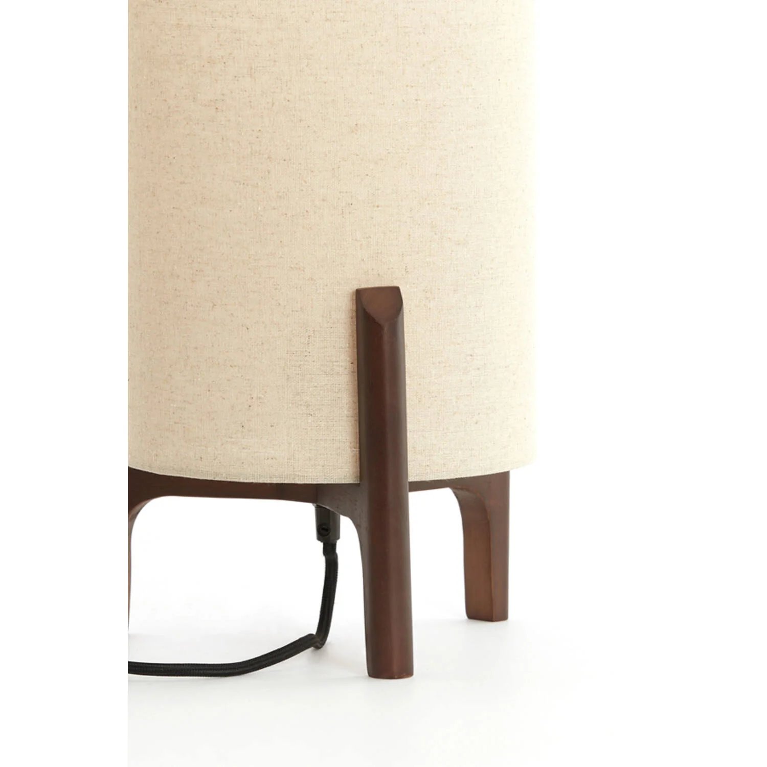 Litto Table Lamp- Dark Brown+Linen Natural - Image 5