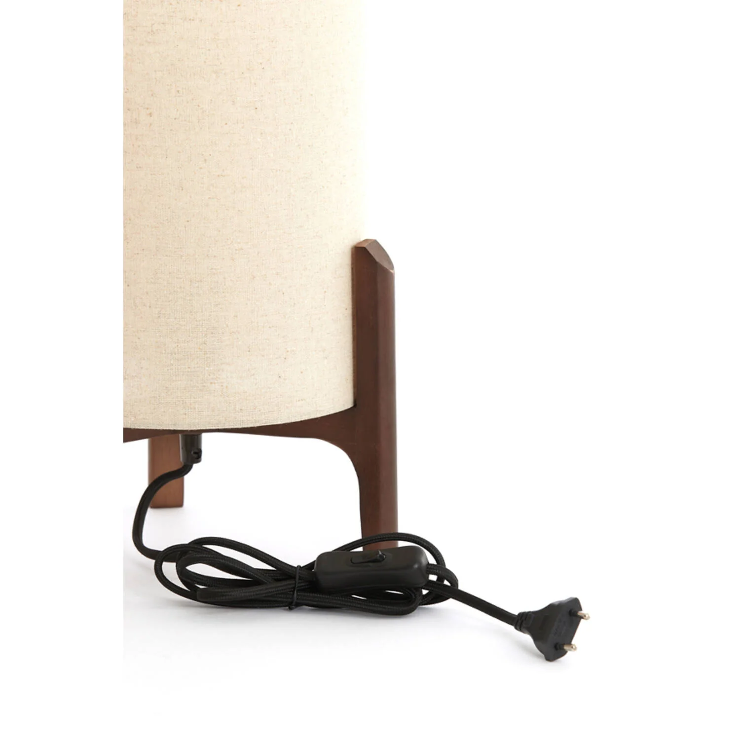 Litto Table Lamp- Dark Brown+Linen Natural - Image 6