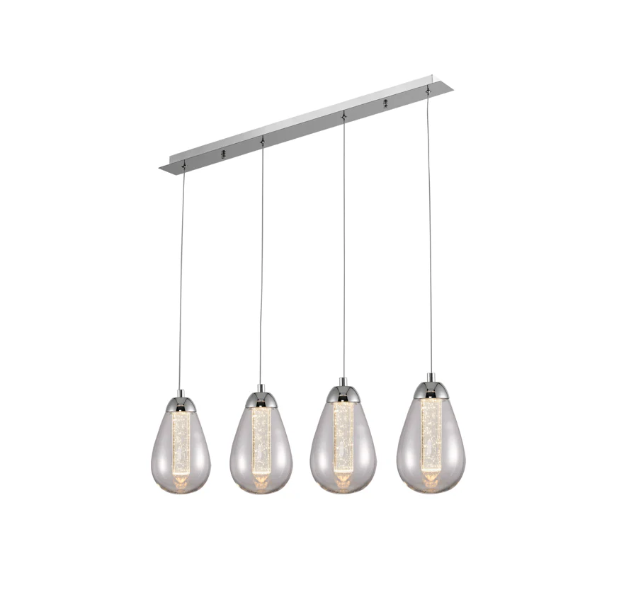 Taccia Kitchen Island Light 4 L. Led Chrome - Image 4