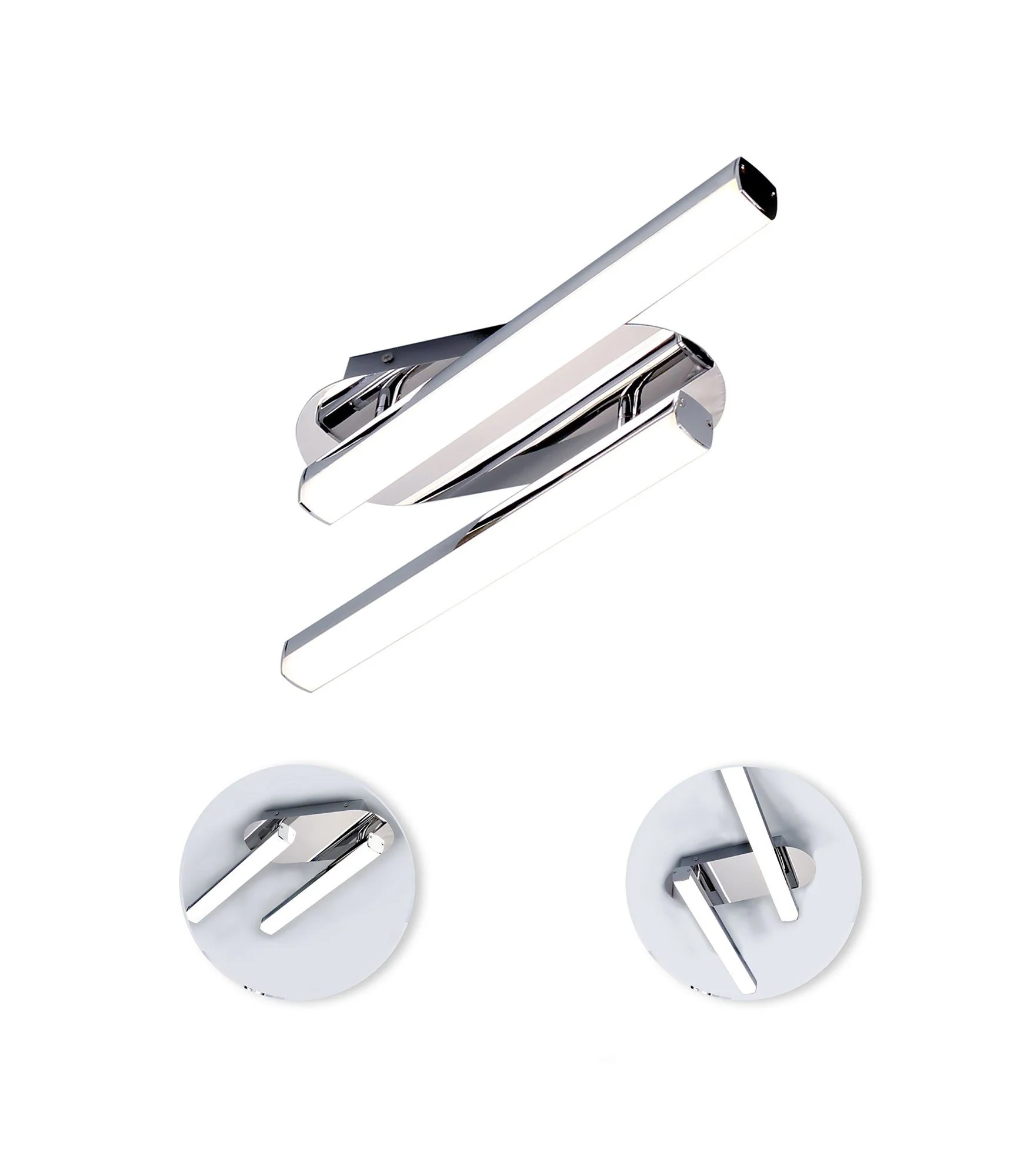 Tahini Ceiling Lamp - Polished Chrome/Sand Black, IP44 - Image 3