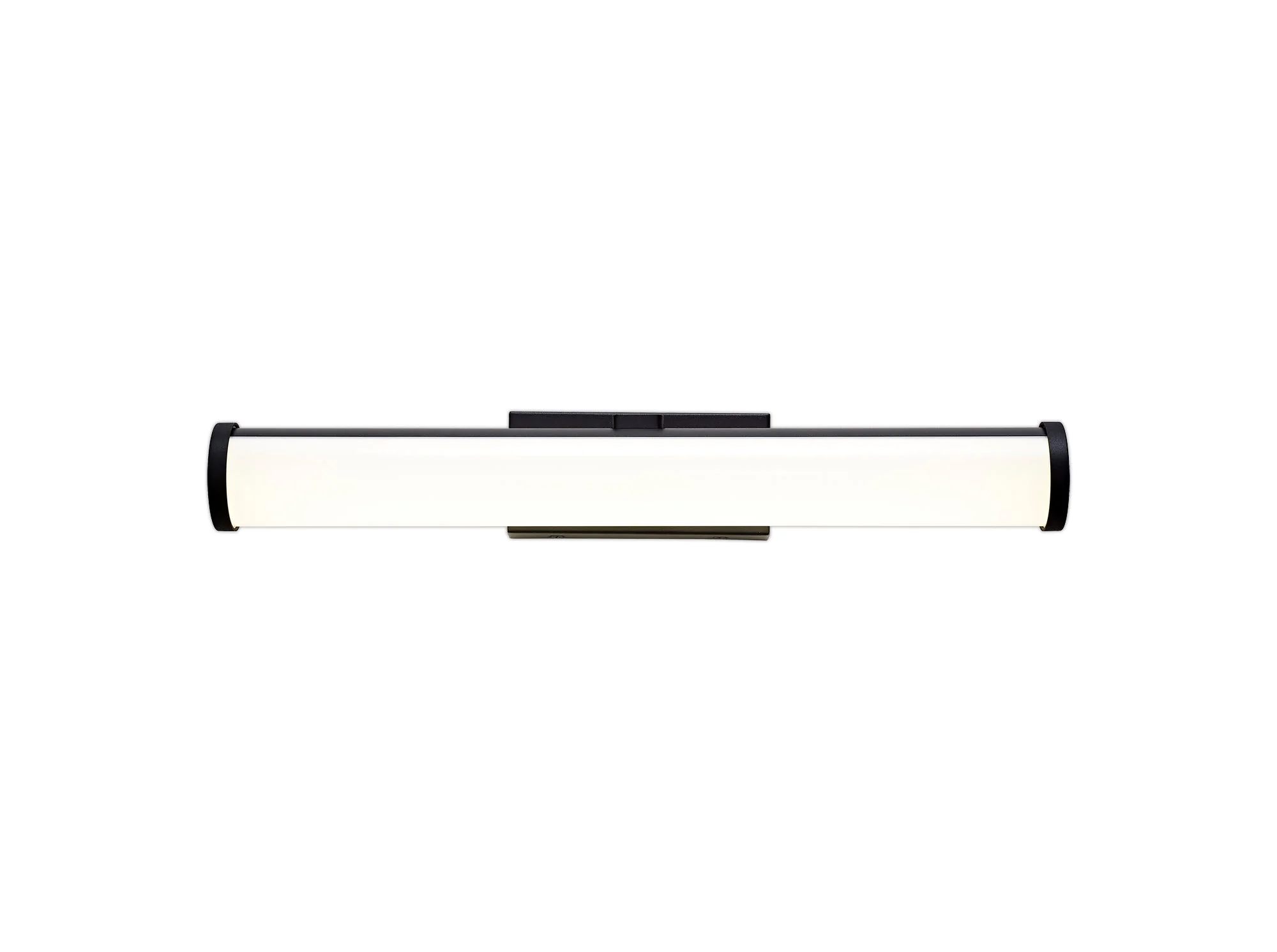 Tahini Wall Lamp Over Mirror, 1 x 12W LED, 4000K, 795lm, IP44, Polished Chrome/Sand Black, 3yrs Warranty - Image 4