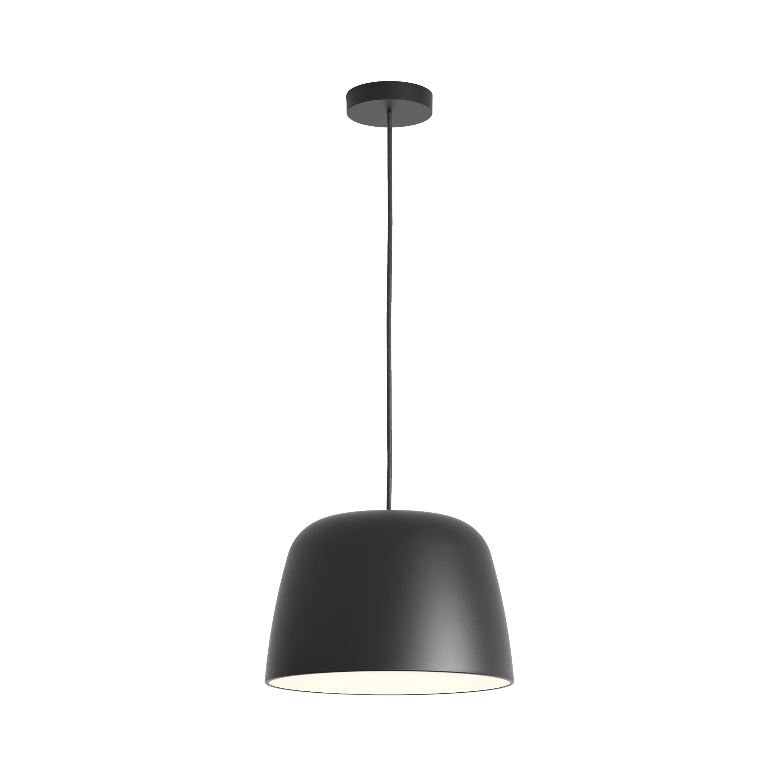 Taiko Pendant Indoor Pedant in Matt Black/Matt White - Image 5