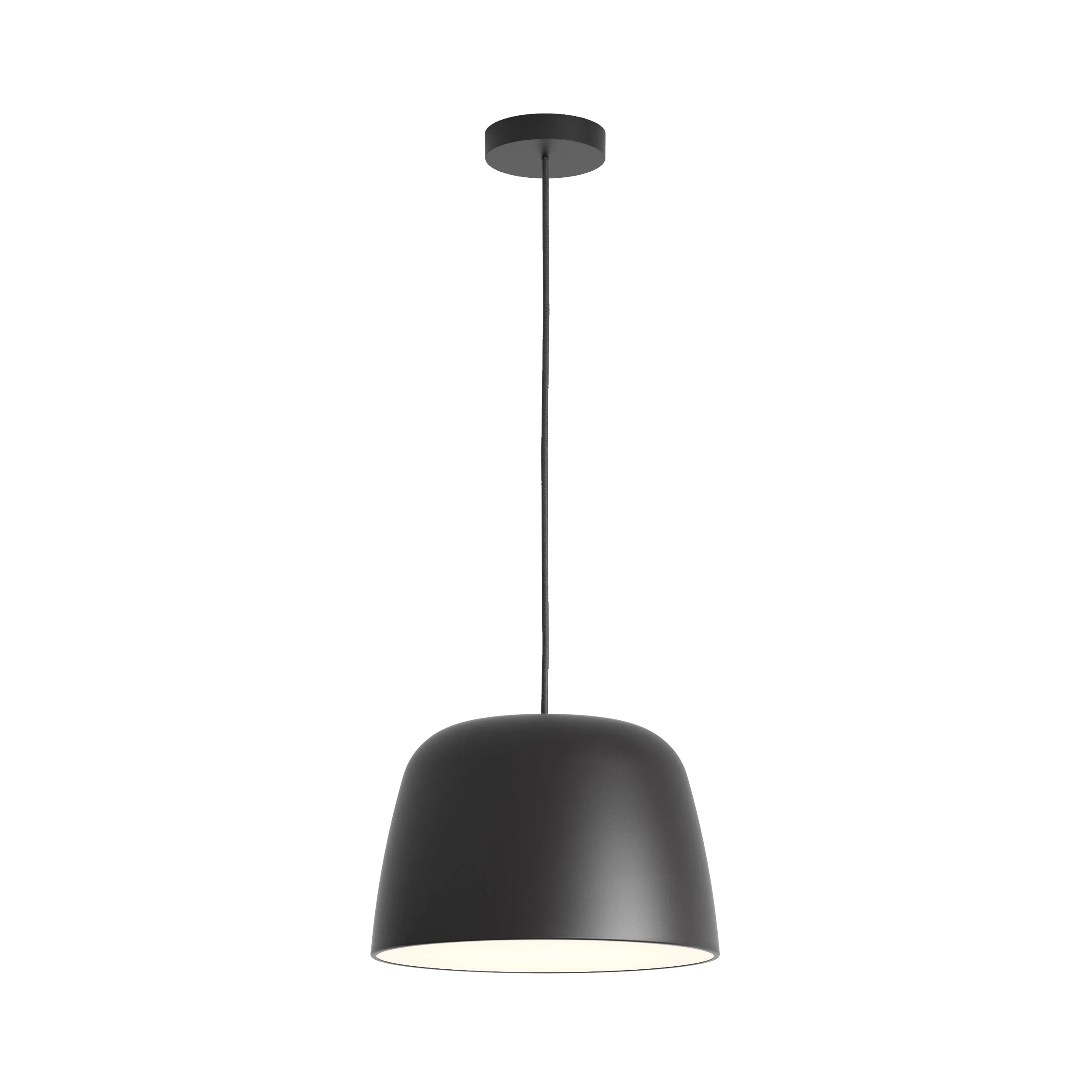 Taiko Pendant Indoor Pedant in Matt Black/Matt White - Image 6