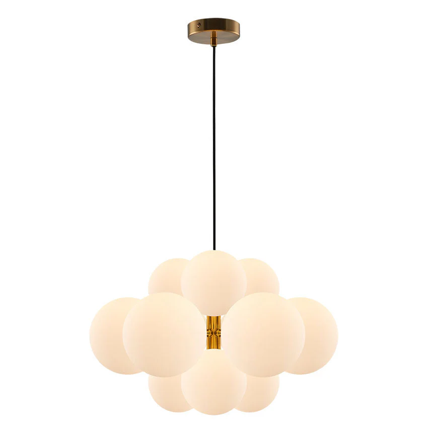 Taishan 12Lt Centre Ceiling Light Black/Brushed Brass - Image 2