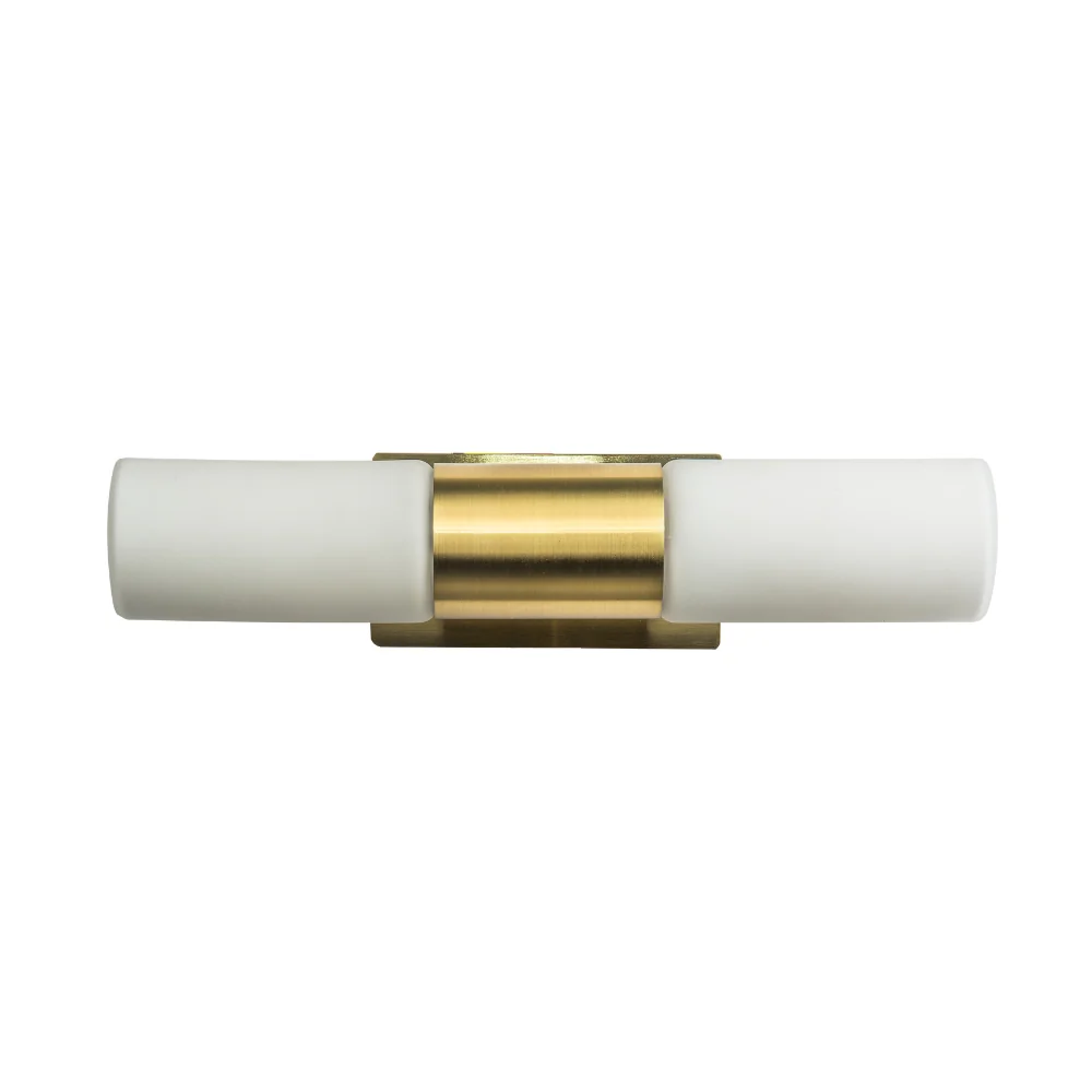 Talia 2Lt Bathroom Over Mirror Light- Satin Brass/ Polished Chrome - Image 6