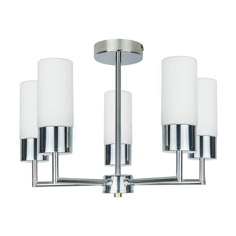 Talia 3/5Lt Bathroom Ceiling Light- Satin Brass/ Polished Chrome Finishes - Image 10