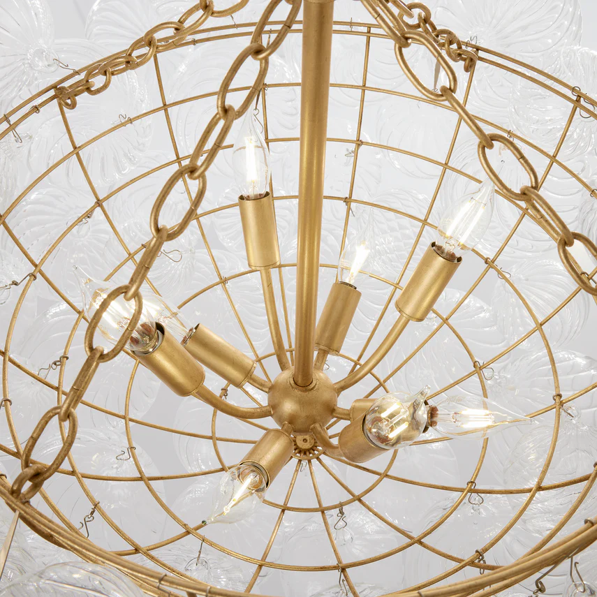 Talia Chandelier - Gold/ Silver Finish - Image 6