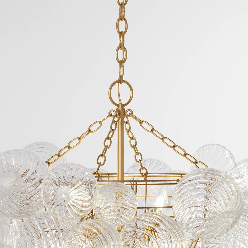 Talia Chandelier - Gold/ Silver Finish - Image 7
