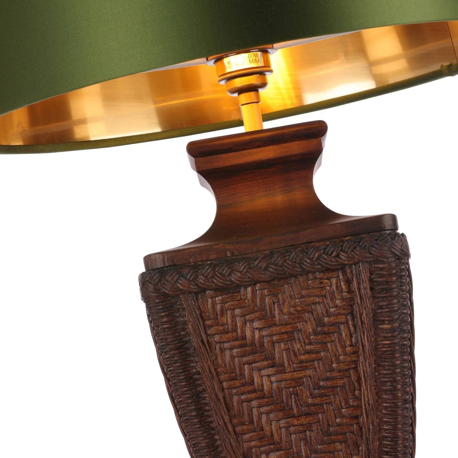Tallow Table Lamp In Two Finishes Base Only E27 - Image 14