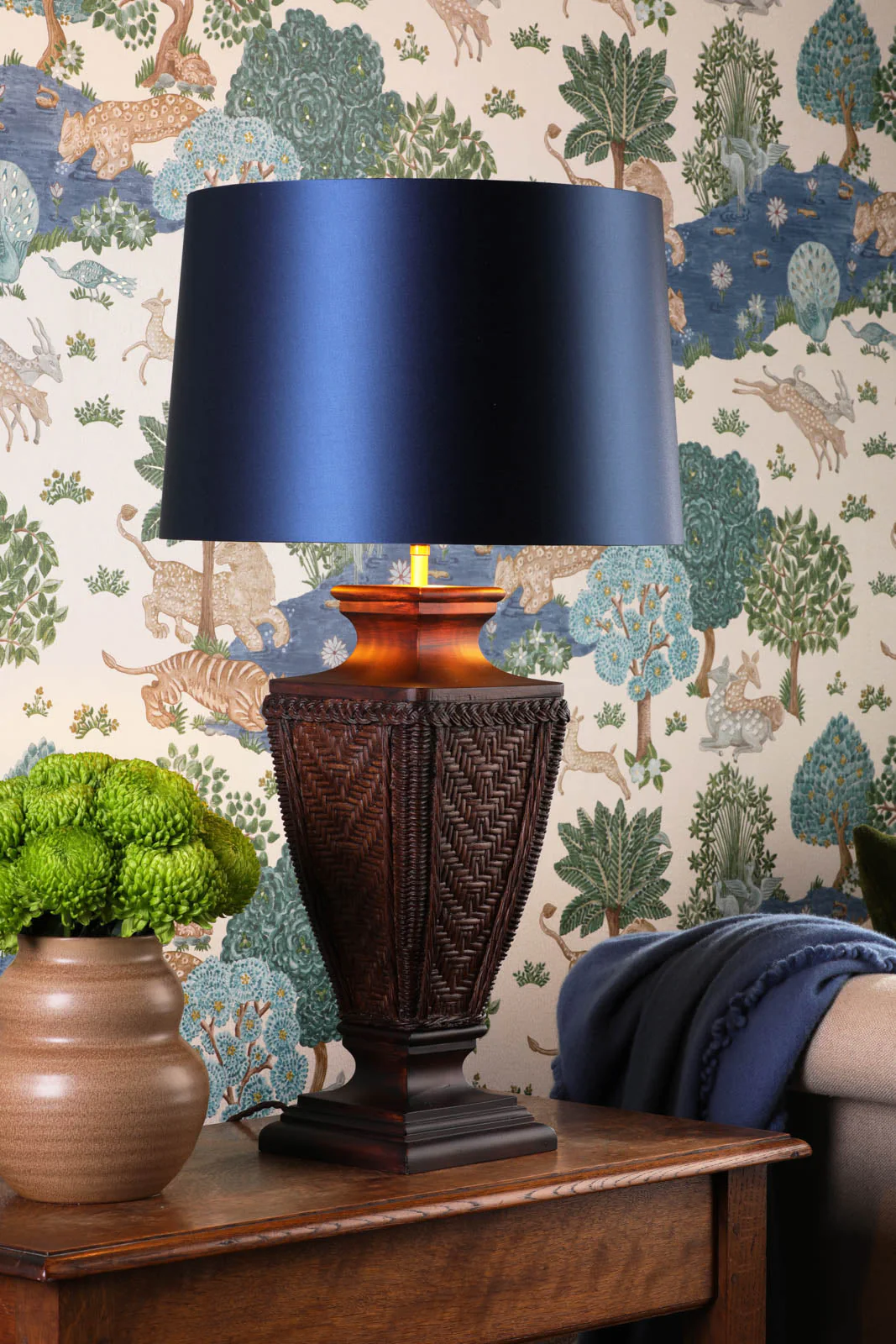 Tallow Table Lamp In Two Finishes Base Only E27 - Image 15