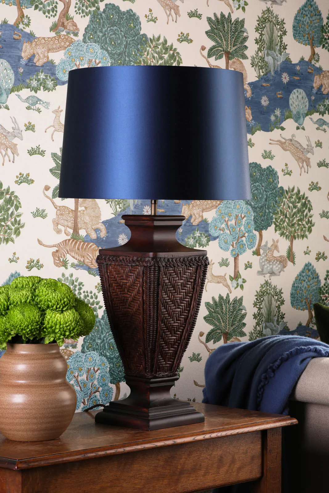 Tallow Table Lamp In Two Finishes Base Only E27 - Image 16