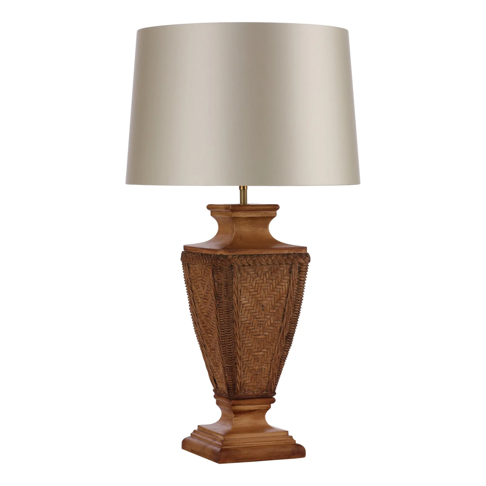 Tallow Table Lamp In Two Finishes Base Only E27 - Image 2