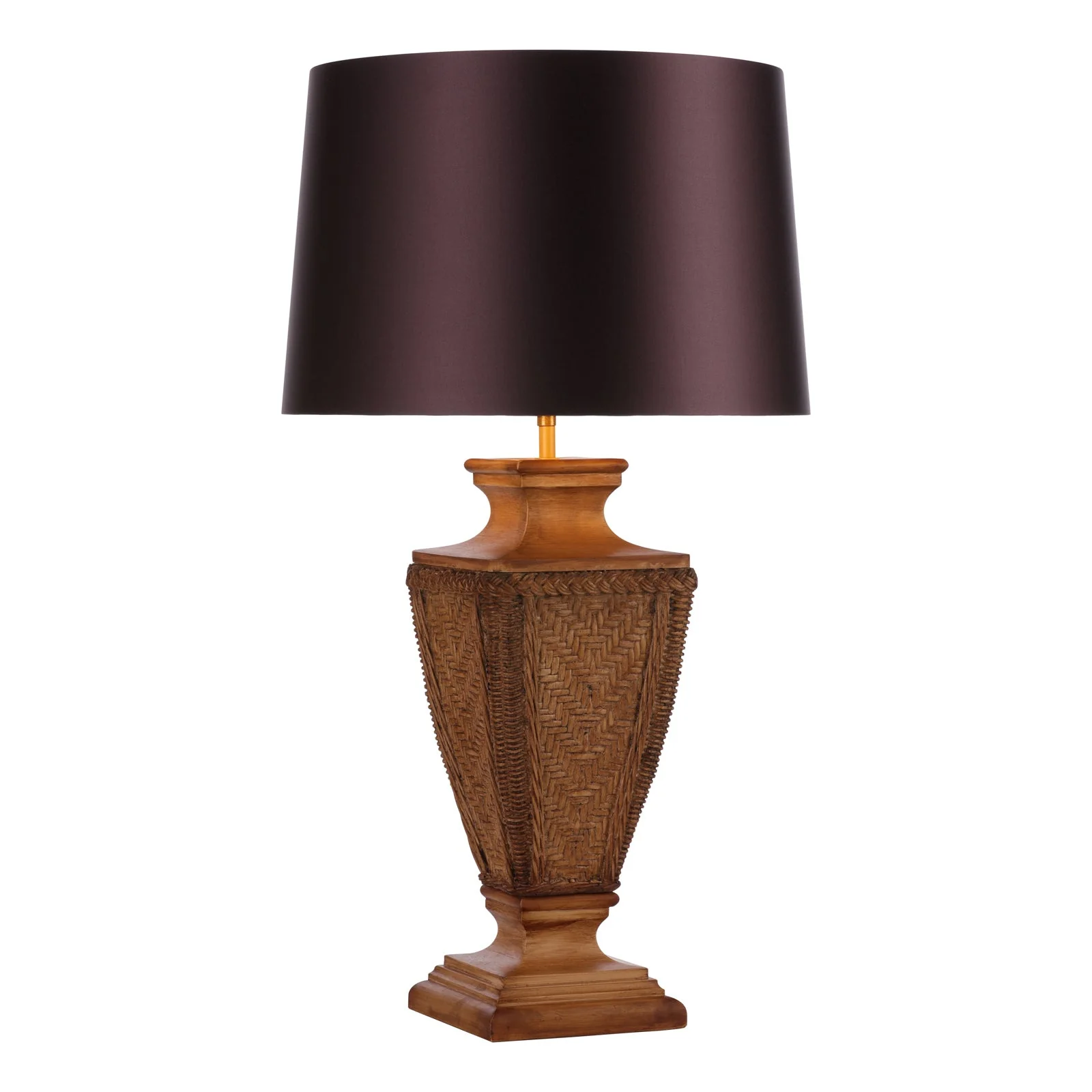 Tallow Table Lamp In Two Finishes Base Only E27 - Image 3