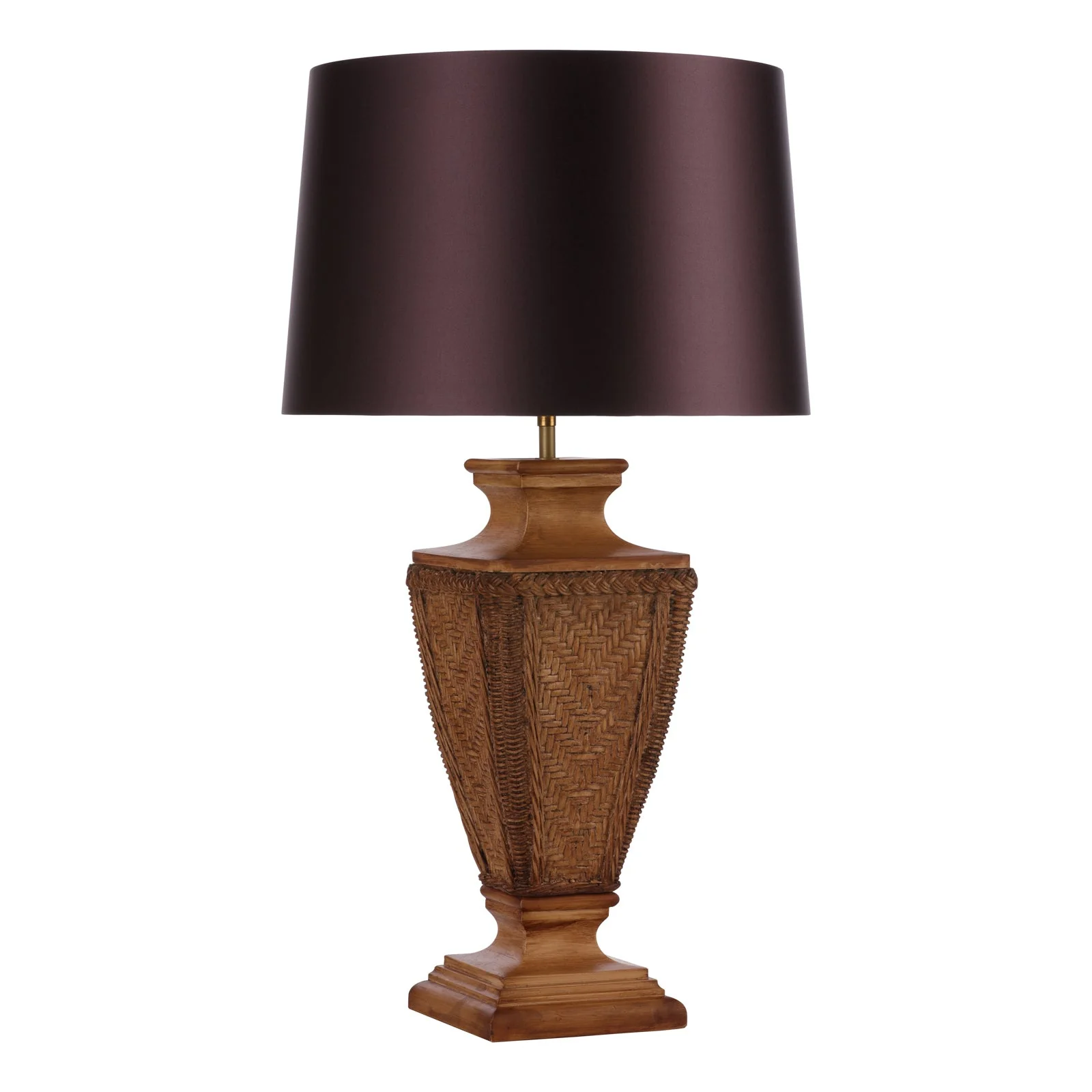 Tallow Table Lamp In Two Finishes Base Only E27 - Image 4