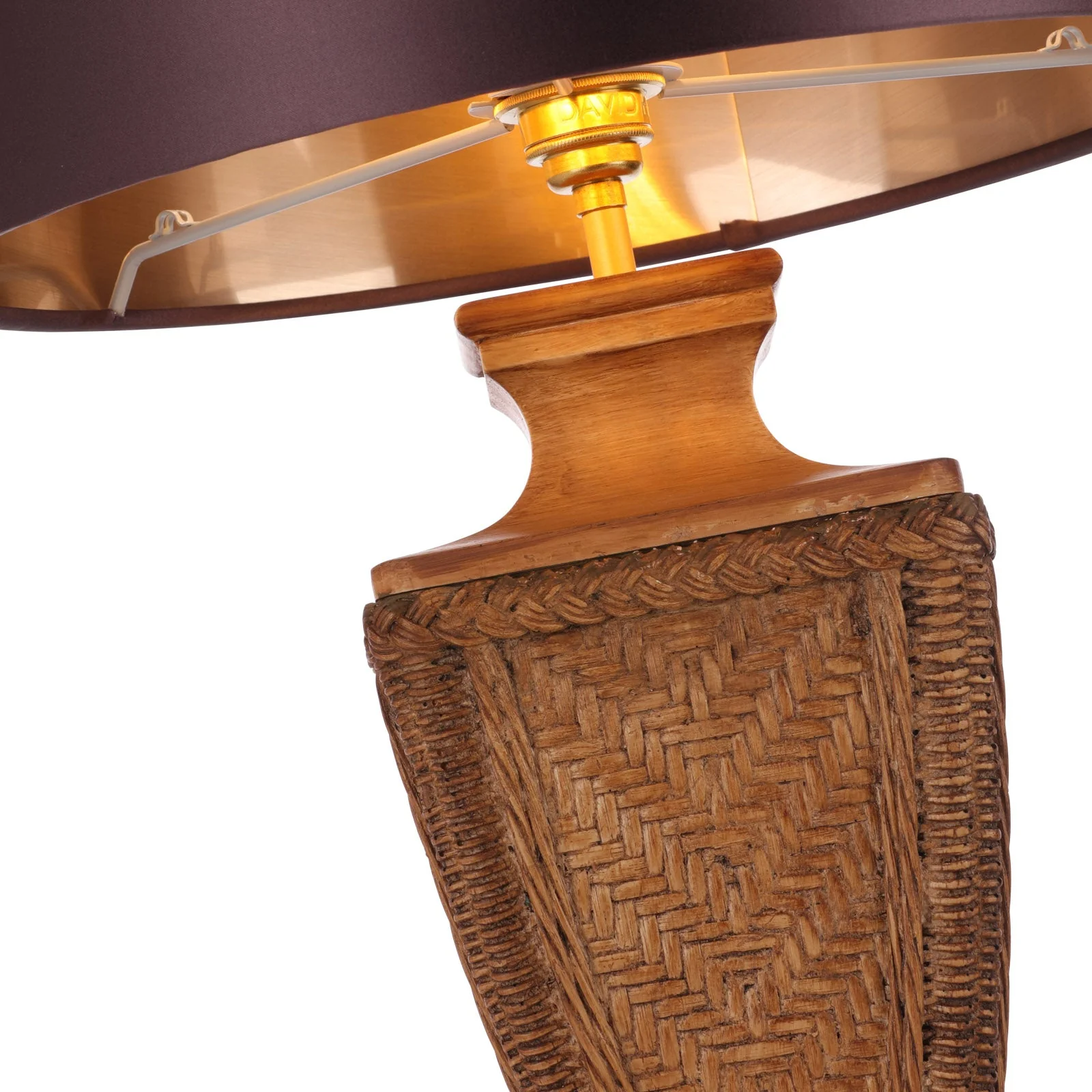 Tallow Table Lamp In Two Finishes Base Only E27 - Image 5