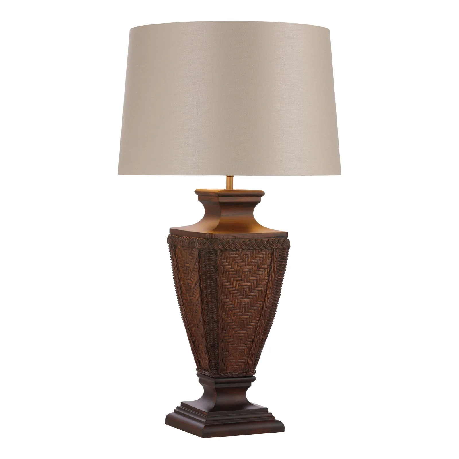 Tallow Table Lamp In Two Finishes Base Only E27 - Image 9