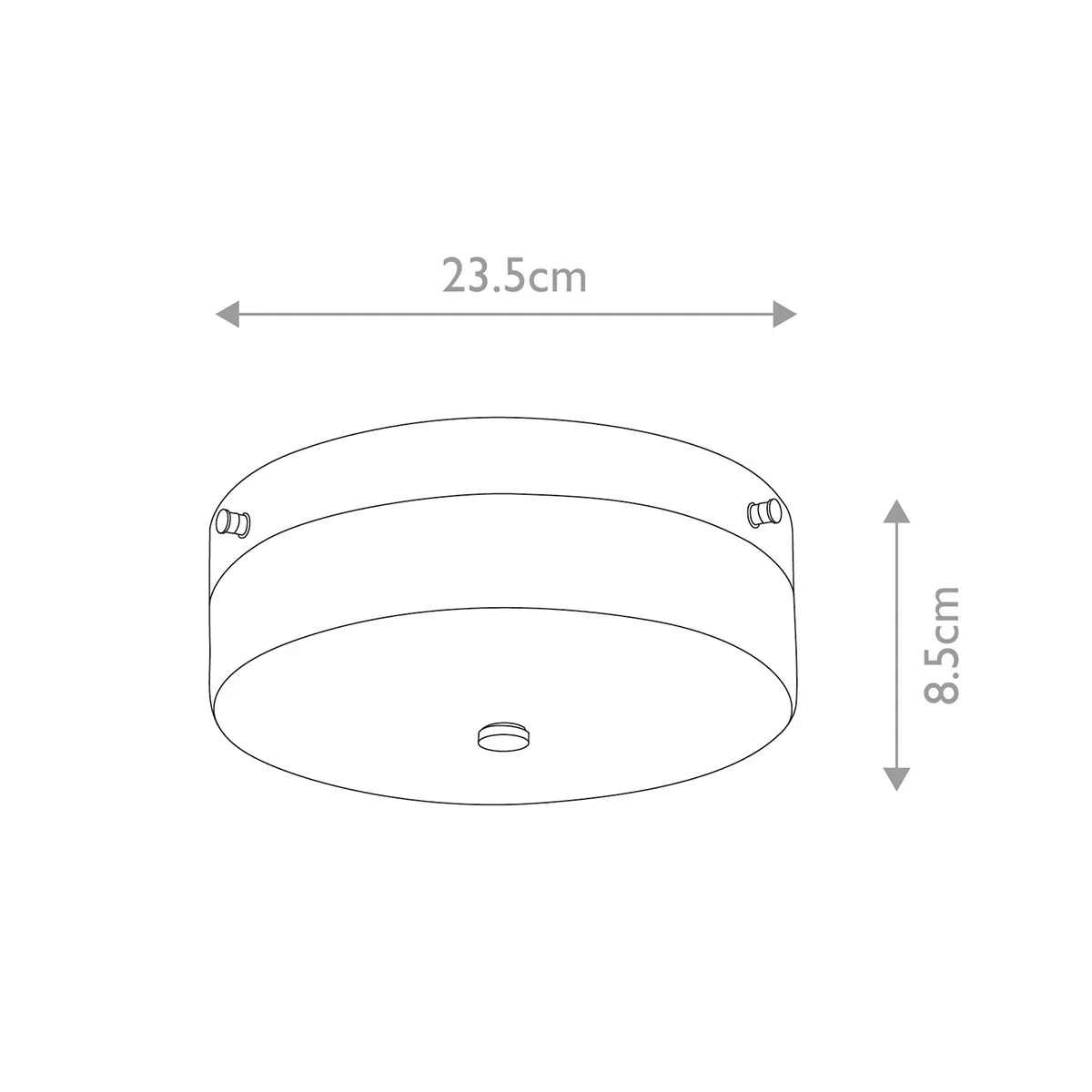Tamar Medium/Large Flush Ceiling Light IP44 – Polished Chrome / Polished Chrome - Image 7