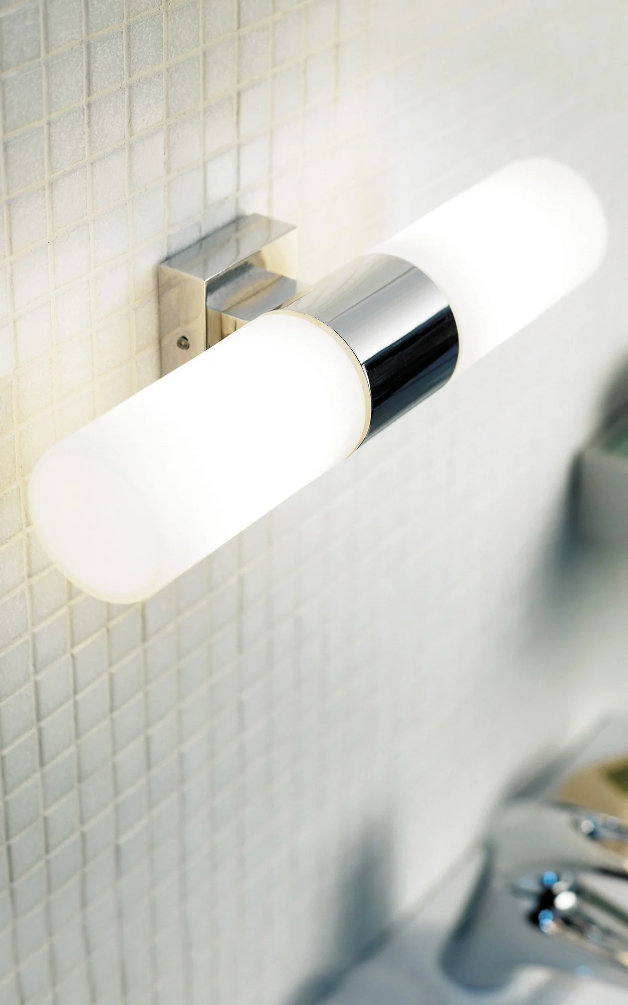 Tangens Double Wall light- Brushed steel/ Chrome Finishes - Image 4