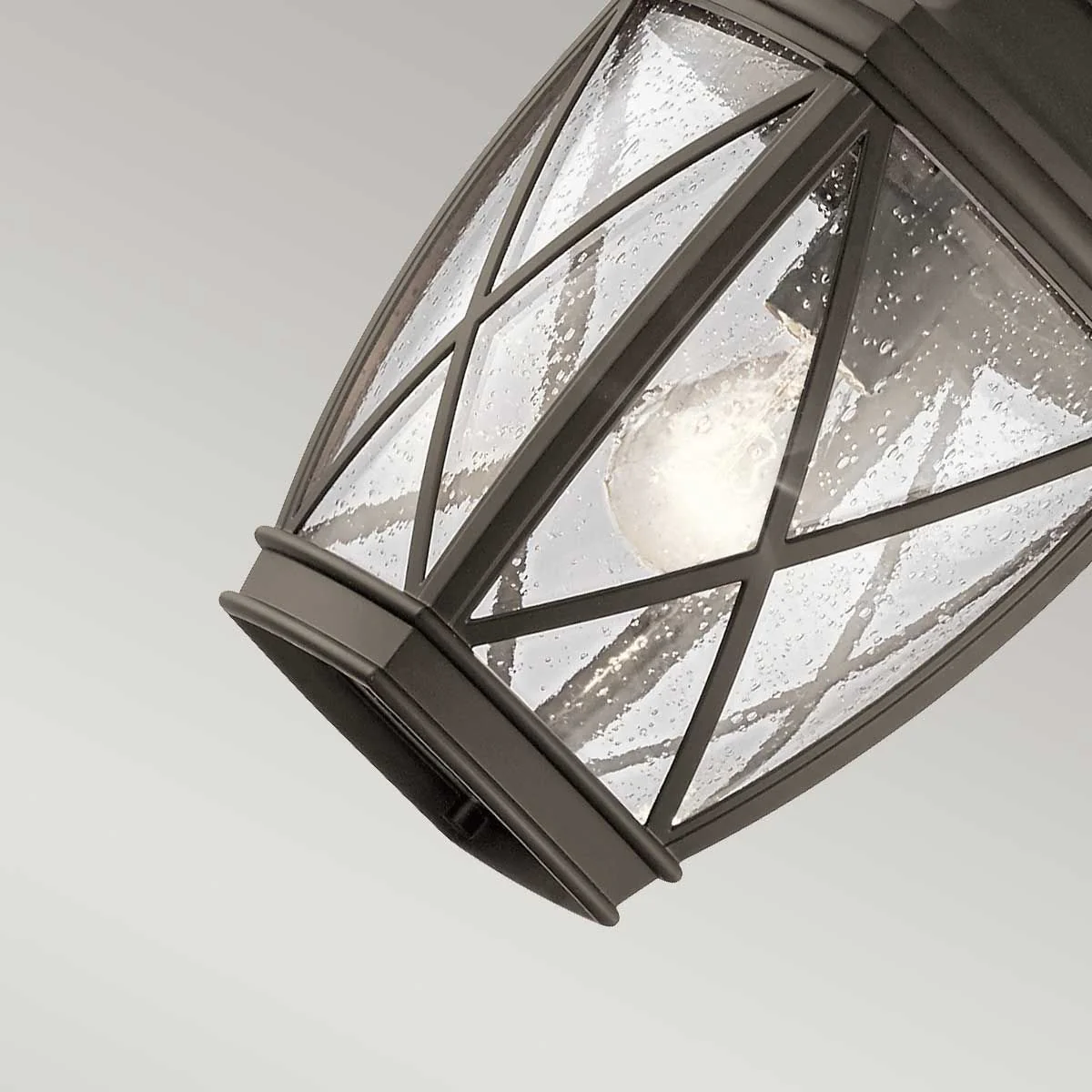 Tangier 1 Light Medium Chain Lantern - Olde Bronze IP44 E27 - Image 3