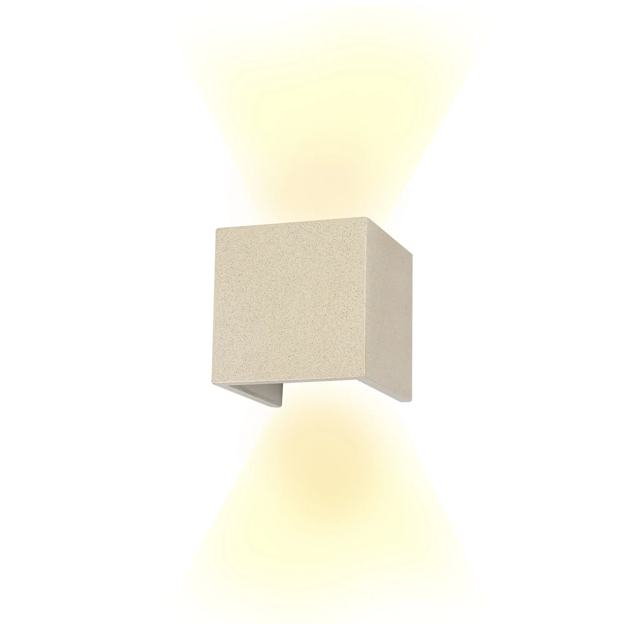 Taos IP65 LED Up/Down Light - Grey/White Cement - Image 2