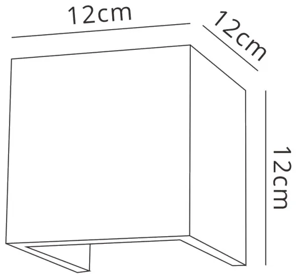 Taos IP65 LED Up/Down Light - Grey/White Cement - Image 3