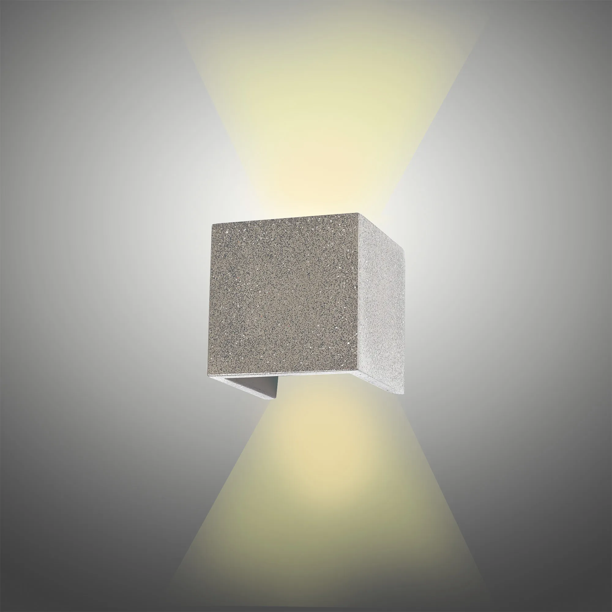 Taos IP65 LED Up/Down Light - Grey/White Cement - Image 4