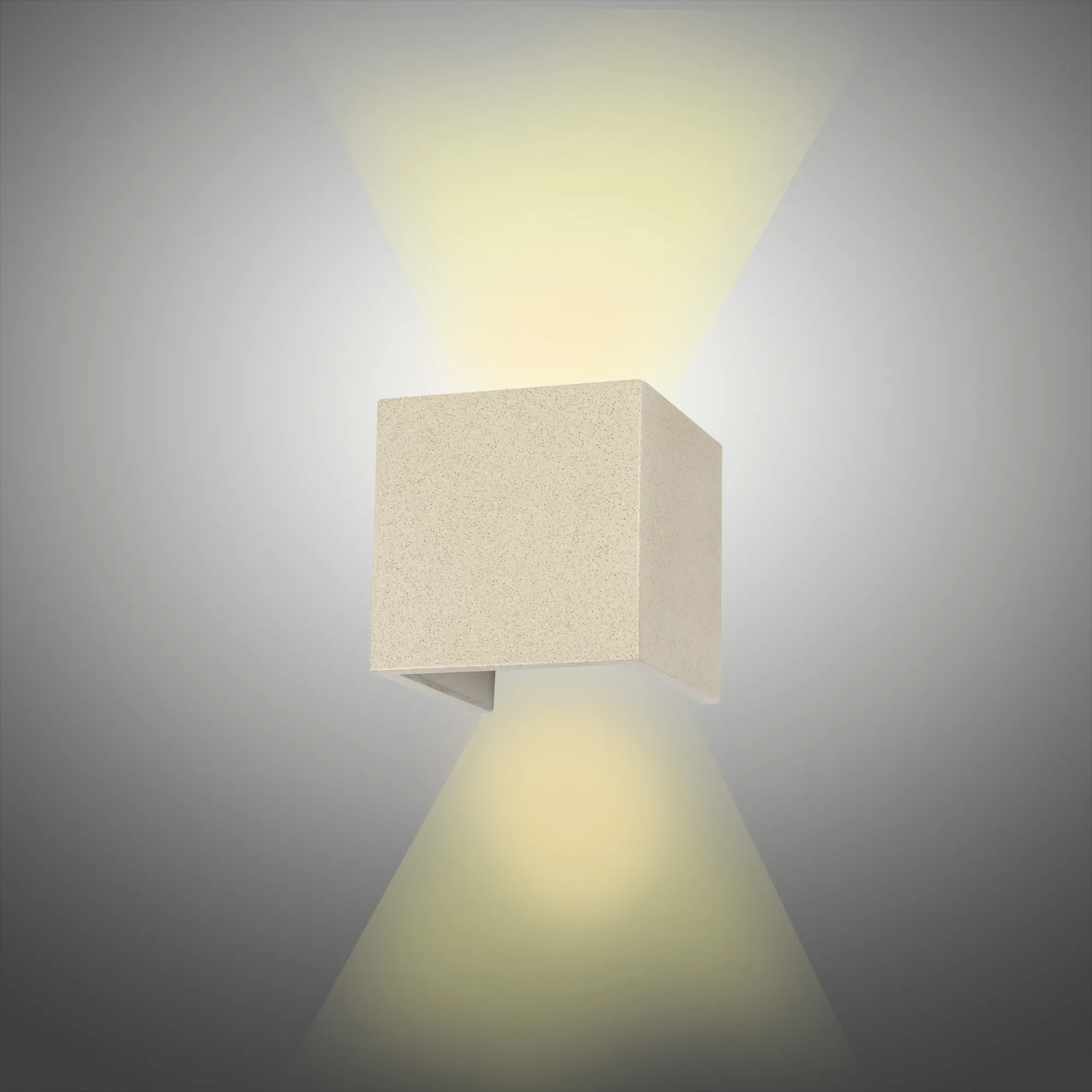 Taos IP65 LED Up/Down Light - Grey/White Cement - Image 7