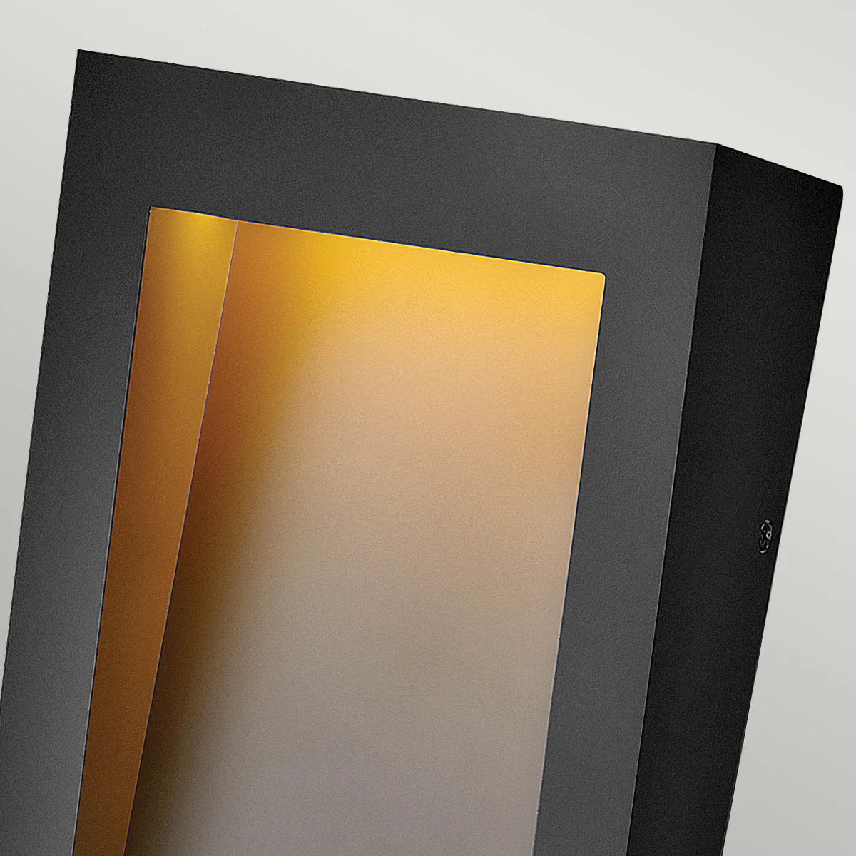 Taper Medium/Large LED Wall Lantern - Textured Black Finish - Image 2