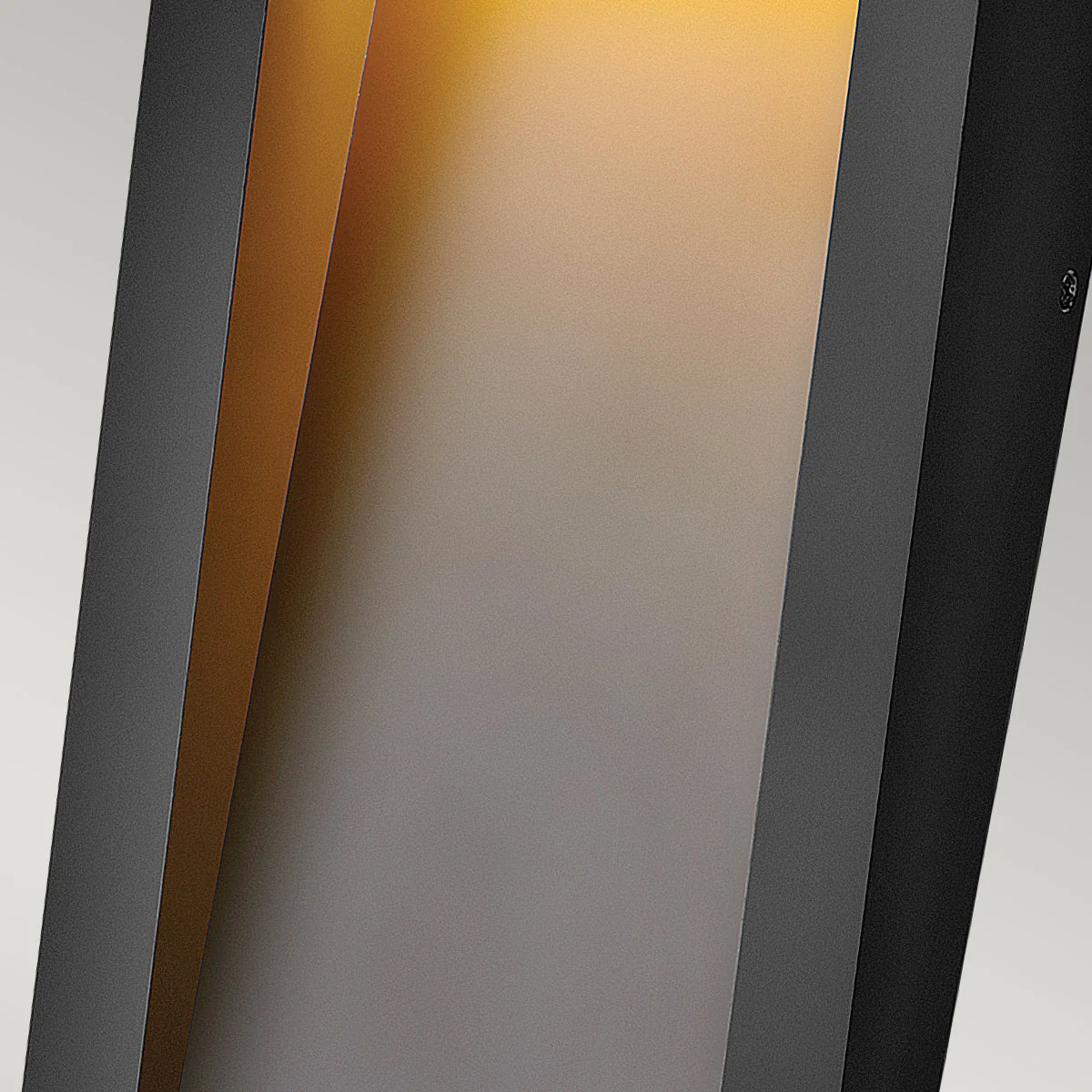 Taper Medium/Large LED Wall Lantern - Textured Black Finish - Image 3