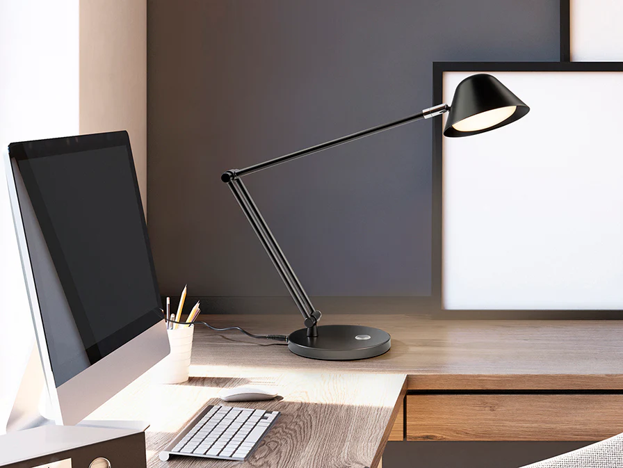 Taros  Table Lamp- White/ Black - Image 4