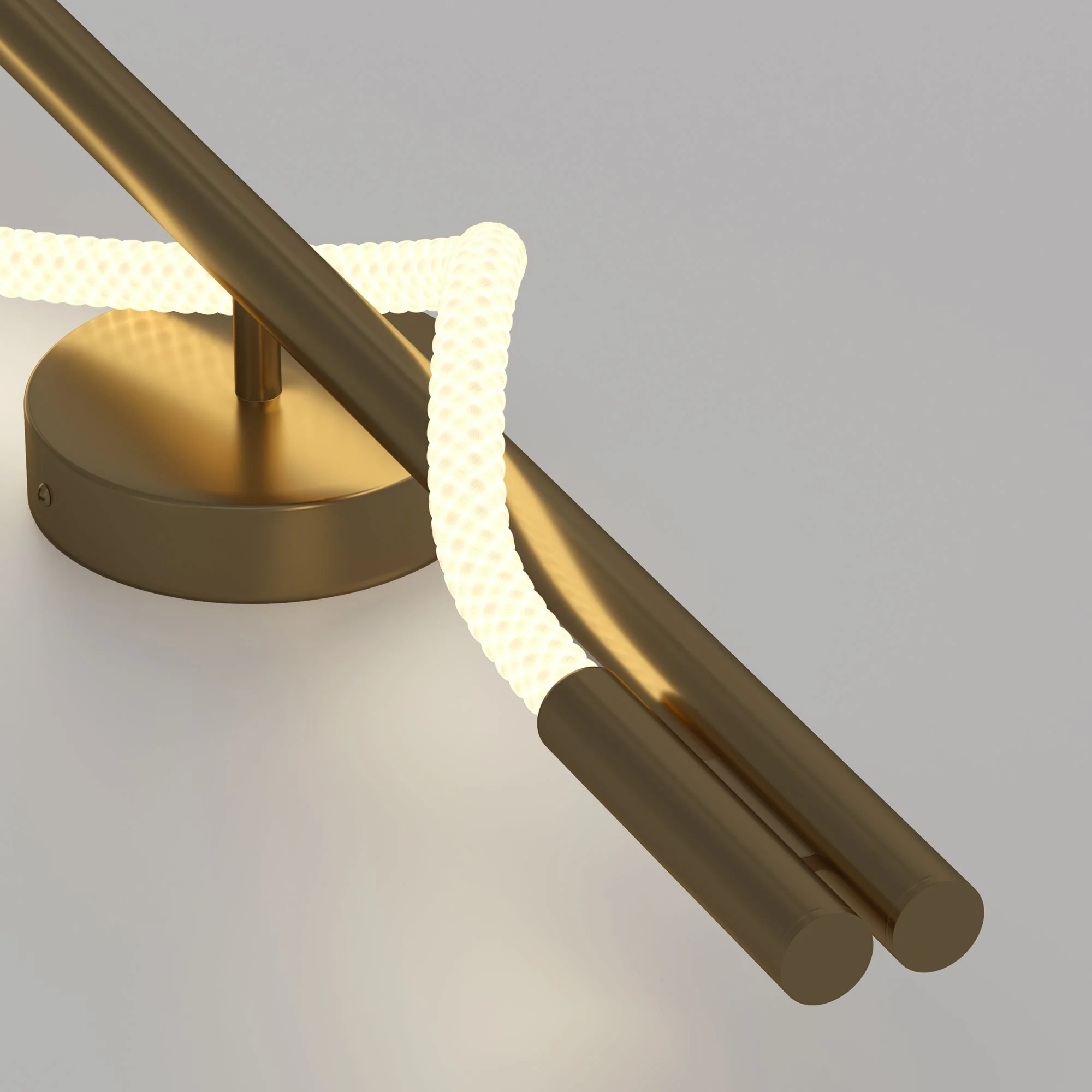 Tau Indoor LED Wall Light - Gold Finish - Image 2