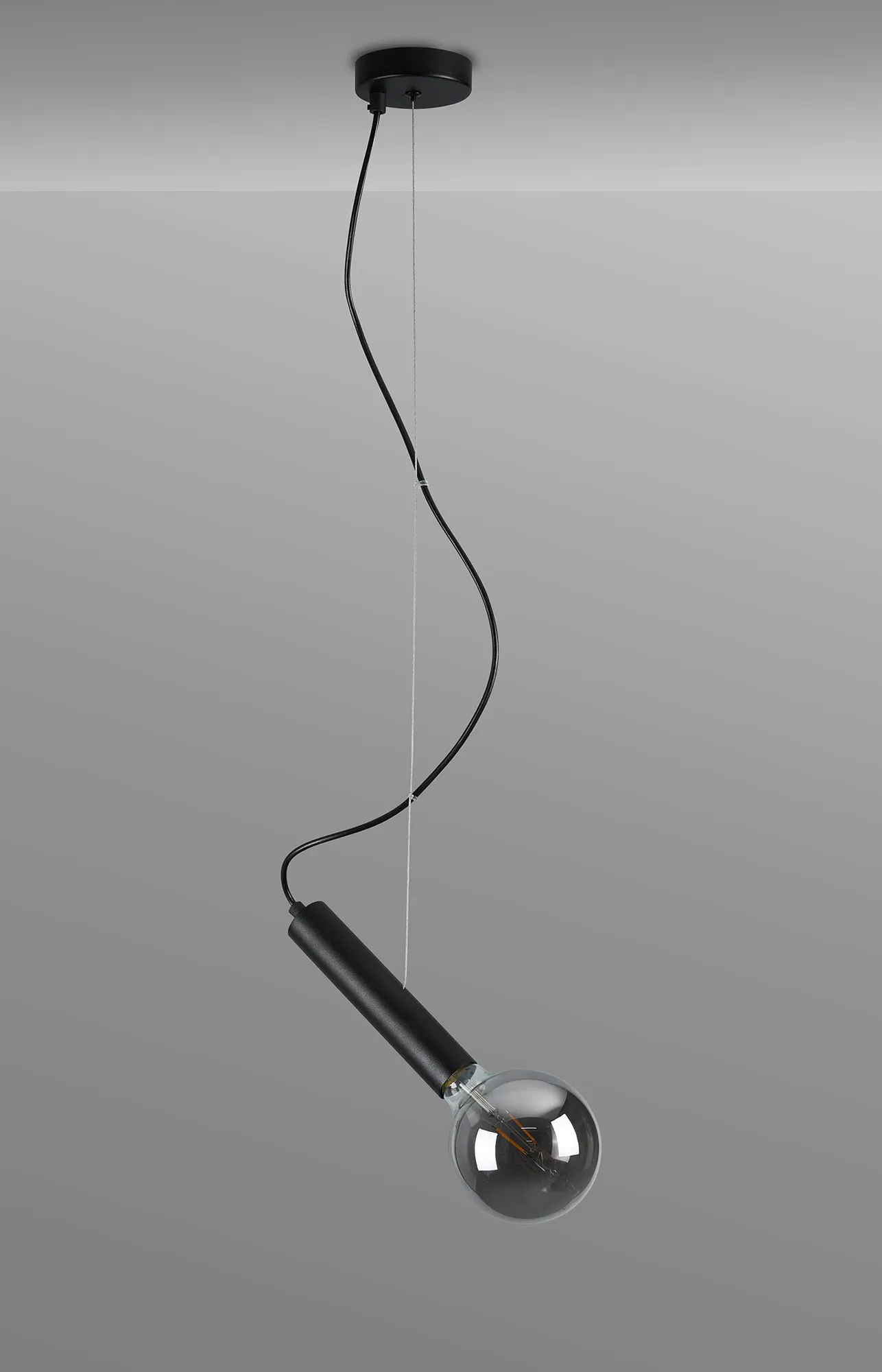 Taverley 1 Light Angled Pendant E27- Black/ Gold/ Nickel finishes - Image 4