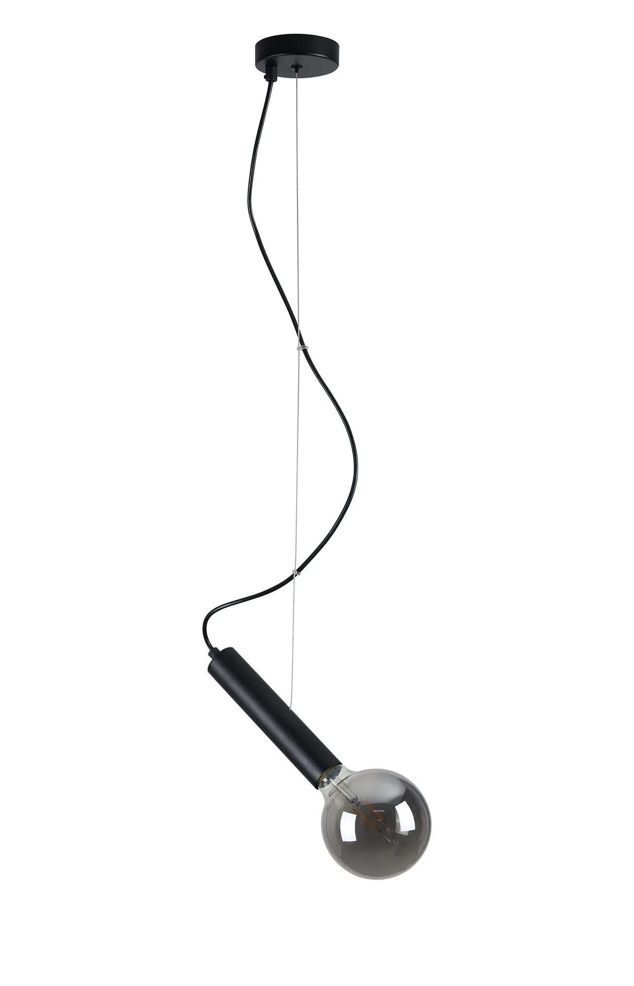 Taverley 1 Light Angled Pendant E27- Black/ Gold/ Nickel finishes - Image 8
