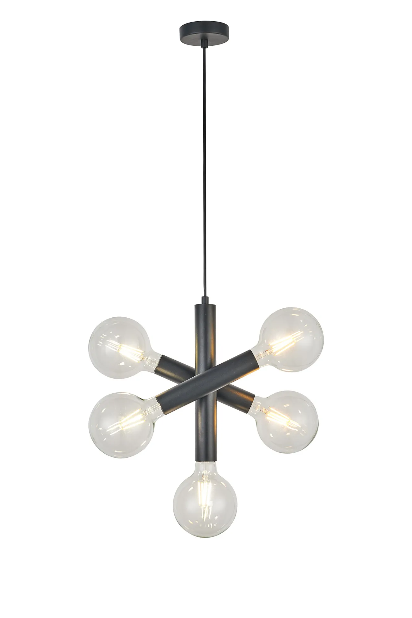 Taverley 3 Arm 5 Light Vertical Adjustable Pendant E27- Gold/ Nickel/ Black Finishes - Image 13