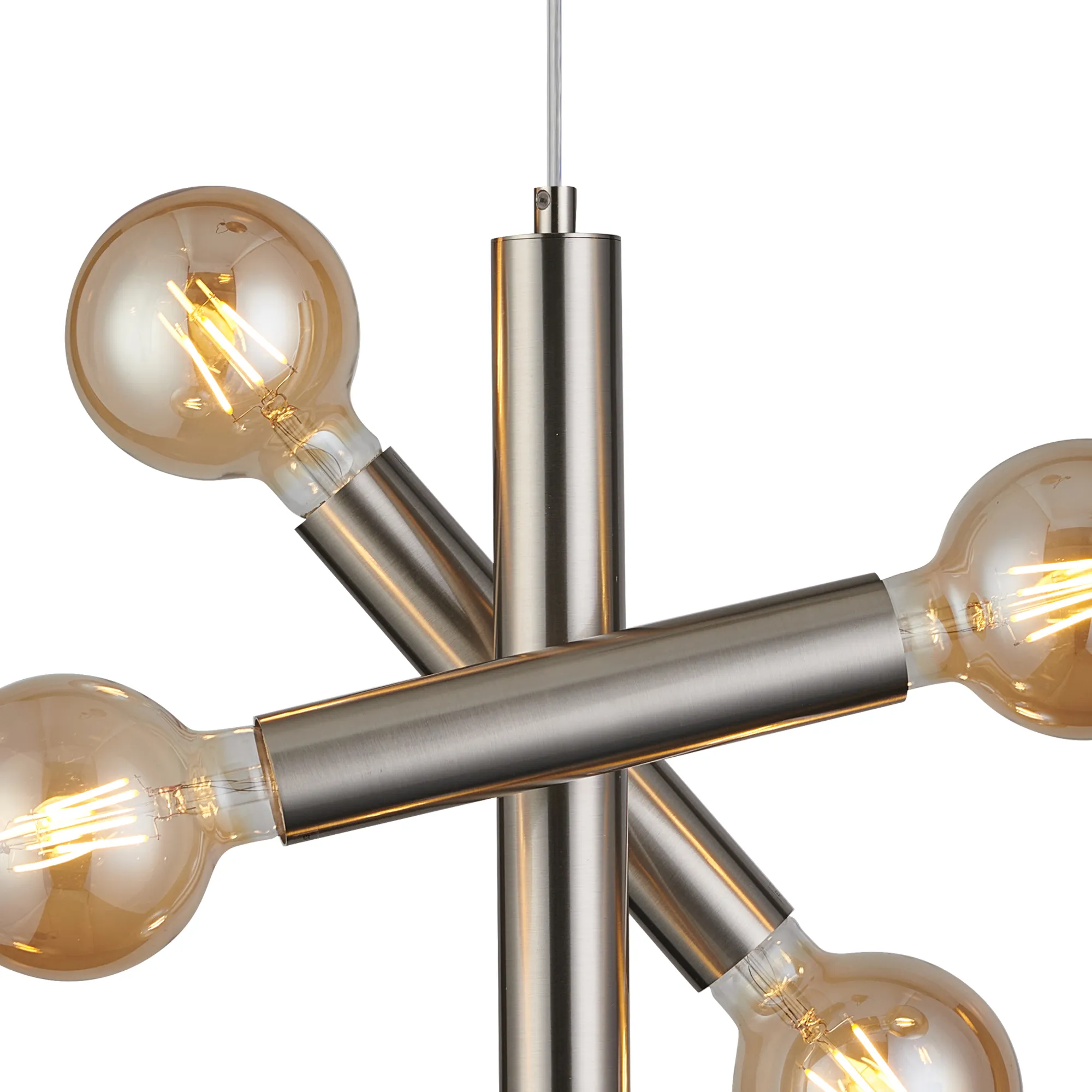 Taverley 3 Arm 5 Light Vertical Adjustable Pendant E27- Gold/ Nickel/ Black Finishes - Image 15