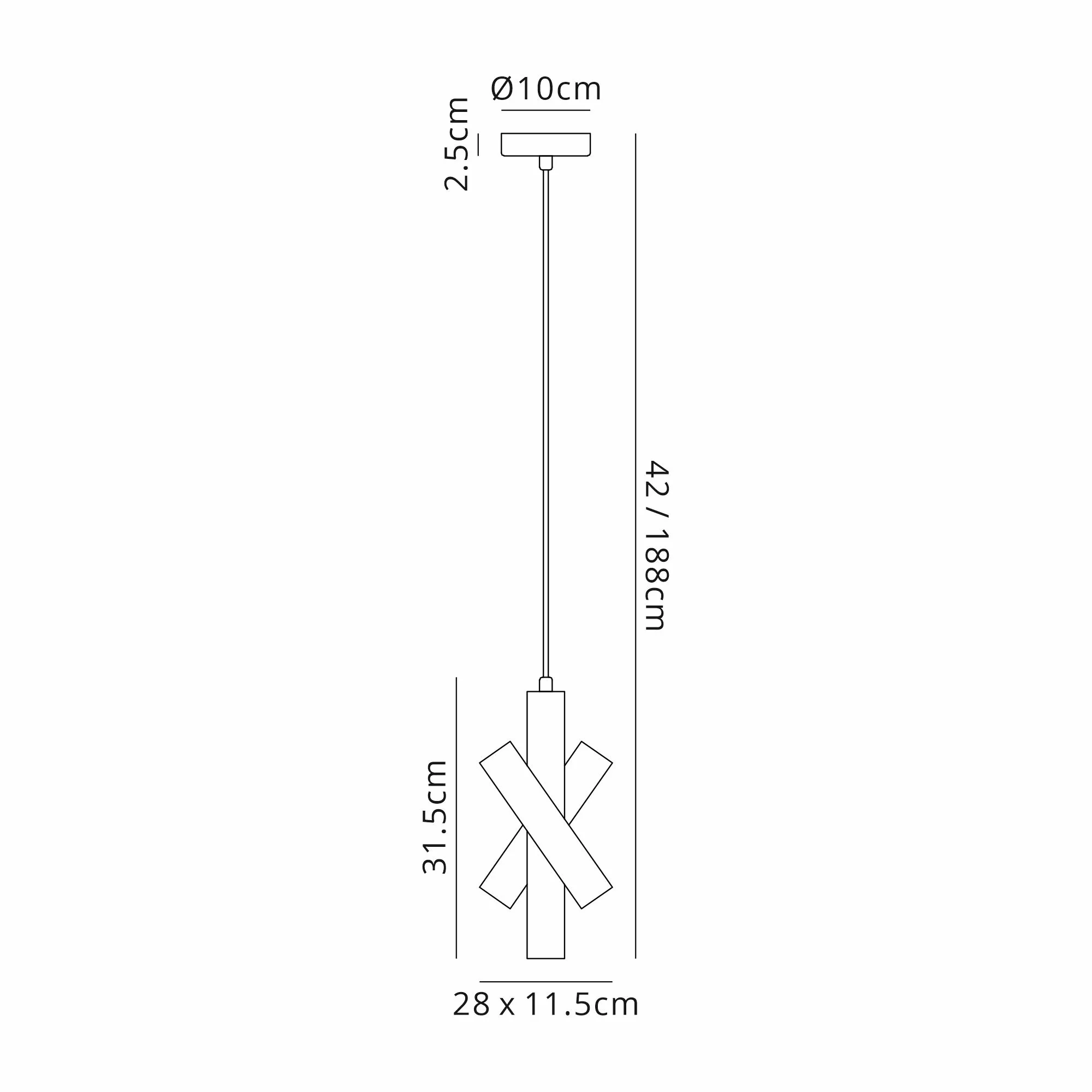 Taverley 3 Arm 5 Light Vertical Adjustable Pendant E27- Gold/ Nickel/ Black Finishes - Image 5