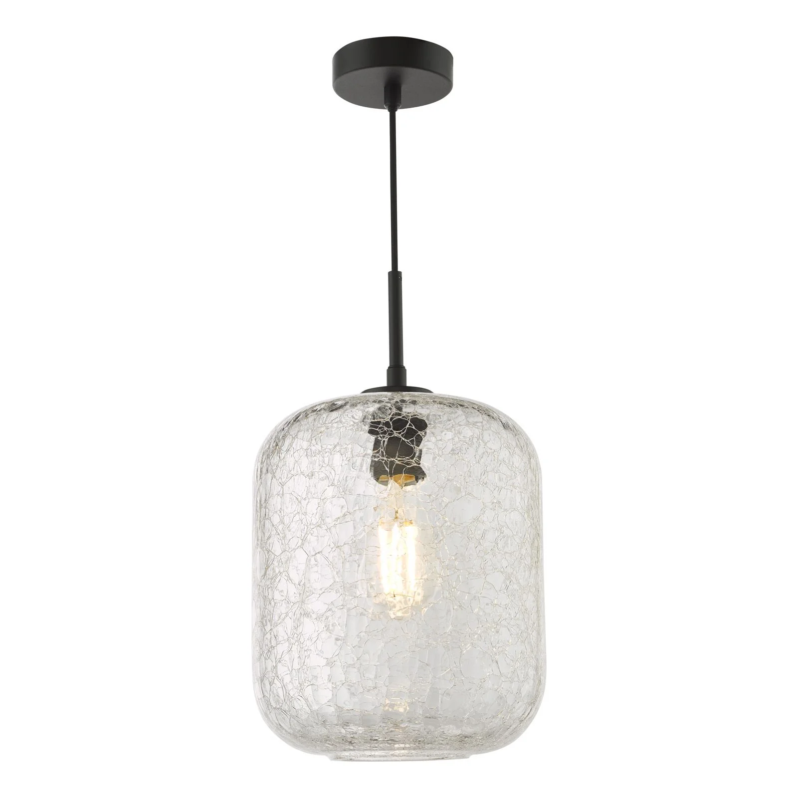 Tavia Pendant Light- Satin Gold/ Matt Black & Glass Finishes - Image 5