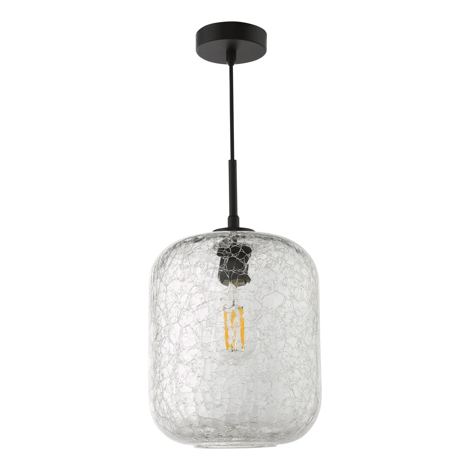 Tavia Pendant Light- Satin Gold/ Matt Black & Glass Finishes - Image 6