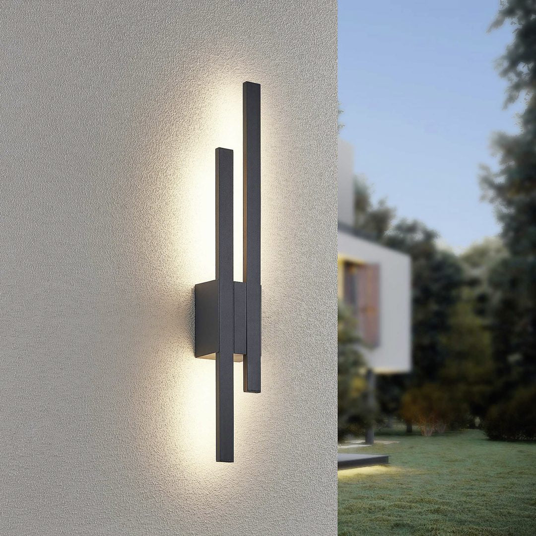 Tawa Anthracite IP54 Outdoor LED Wall Light - Image 7