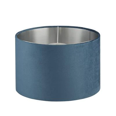 Teal Velvet Drum Light Shade - 28cm - Image 2